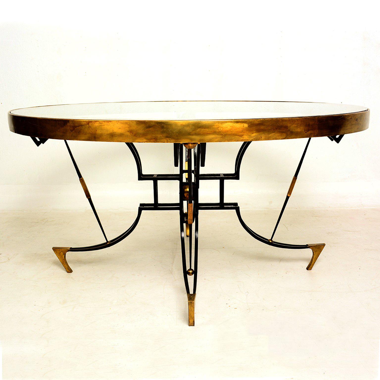 Mid-20th Century Round Dining Table Attributed to Arturo Pani 