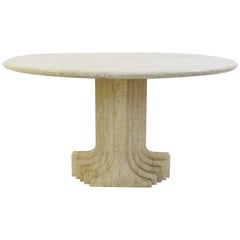 Round Dining Table by Carlo Scarpa, Italy, 1970s