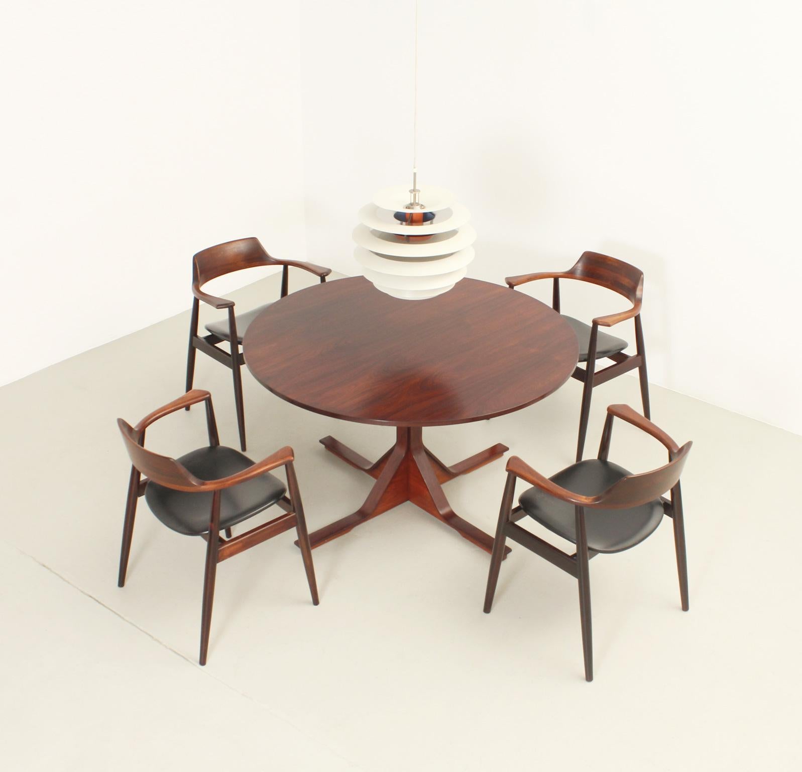 Round Dining Table by Gianfranco Frattini for Bernini, Italy, 1960 5