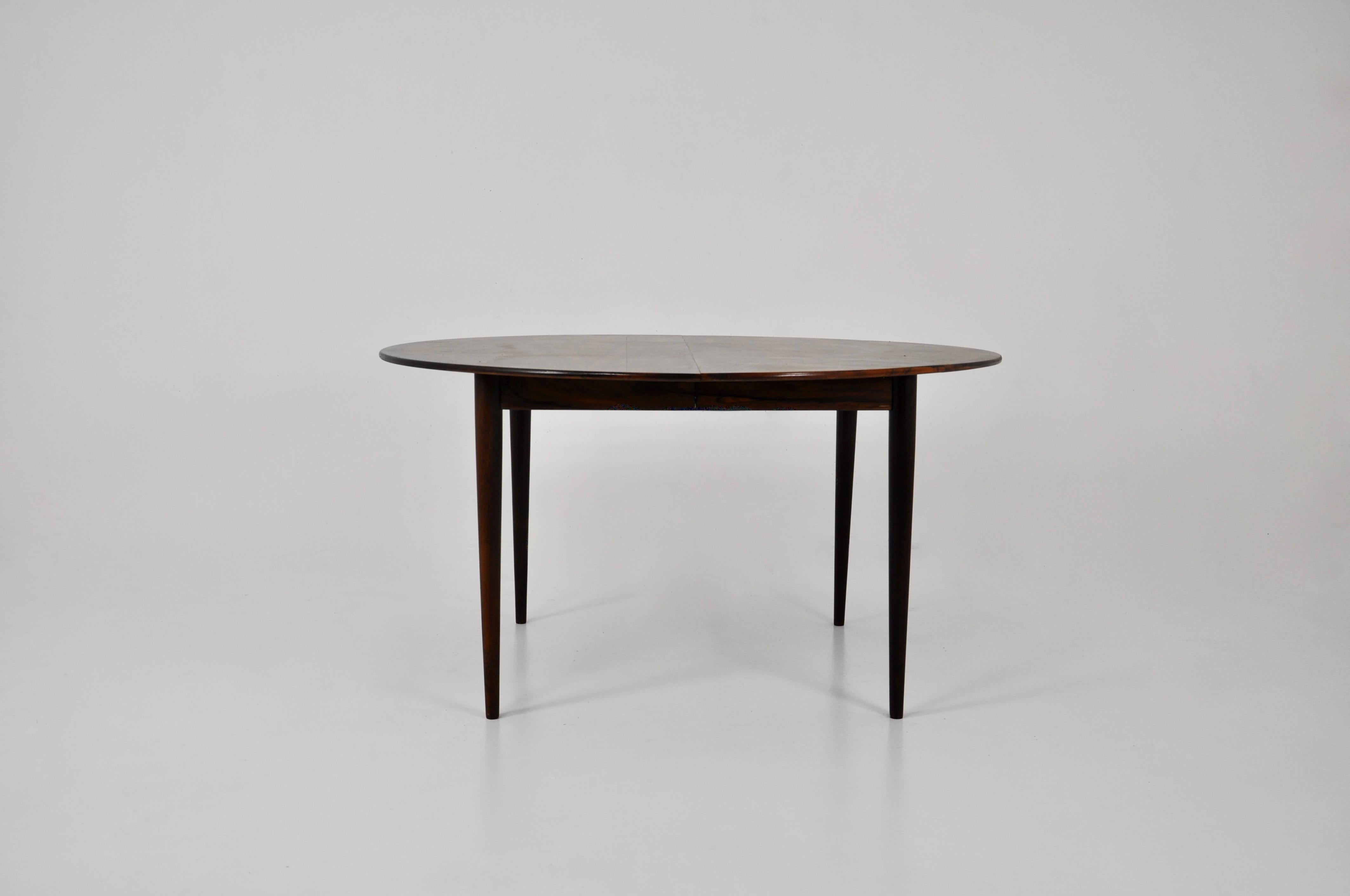 Scandinavian Modern Round Dining Table by Grete Jalk for CJ Rosengaarden, 1960s For Sale
