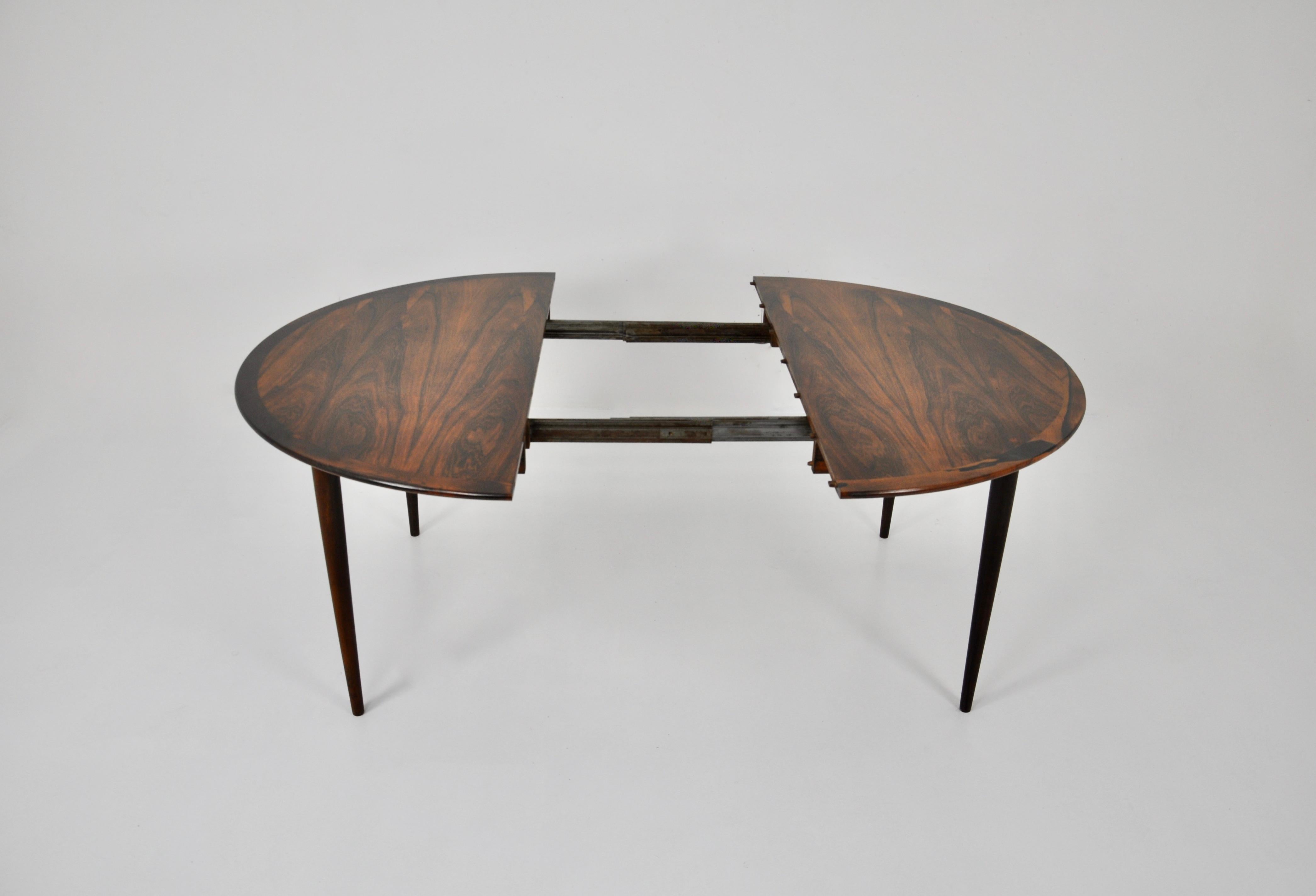 Wood Round Dining Table by Grete Jalk for CJ Rosengaarden, 1960s For Sale
