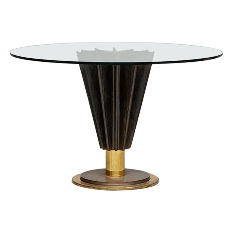 Round Dining Table by Pierre Cardin from 1980s