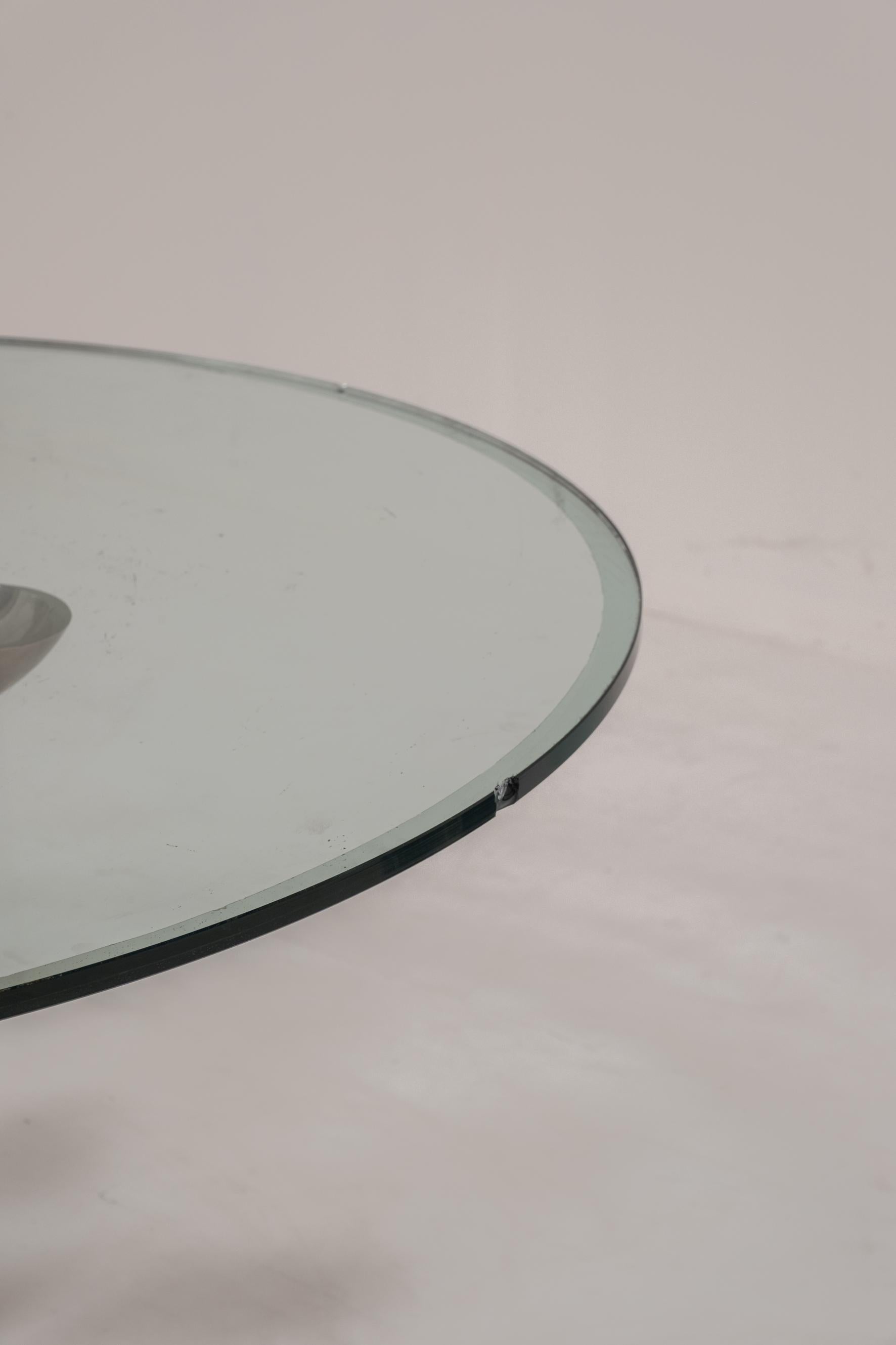 Round dining table by Vittorio Introini for Saporiti, Italy, 1970s 4