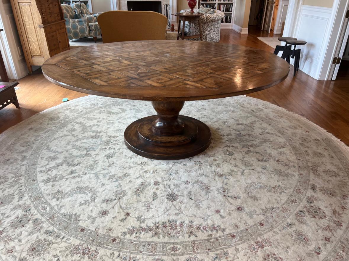 Mesa de comedor redonda siglo XX en venta