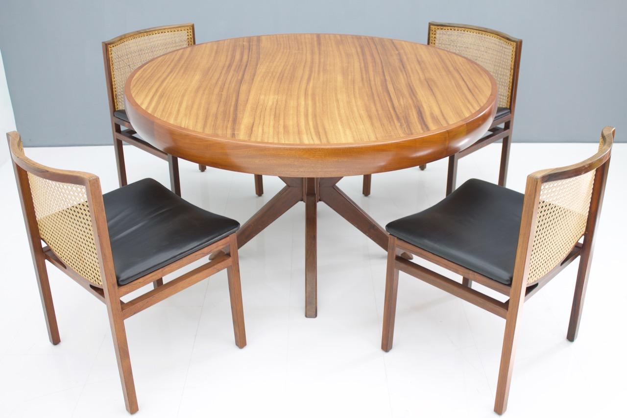 Round dining table for 4 - 5 chairs from Brazil, 1960s . 
 
