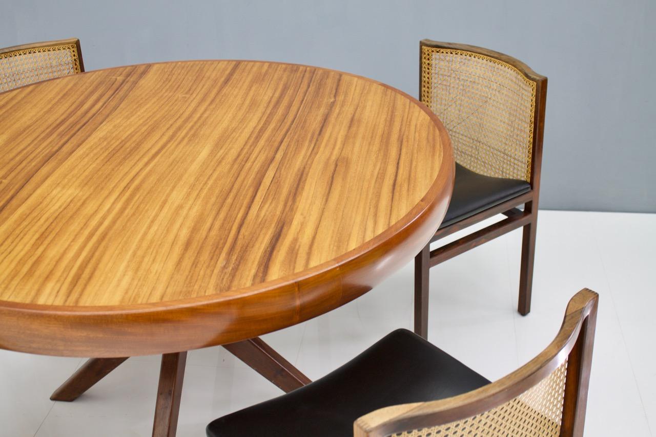 Mid-Century Modern Round Dining Table from Brazil, 1960s For Sale