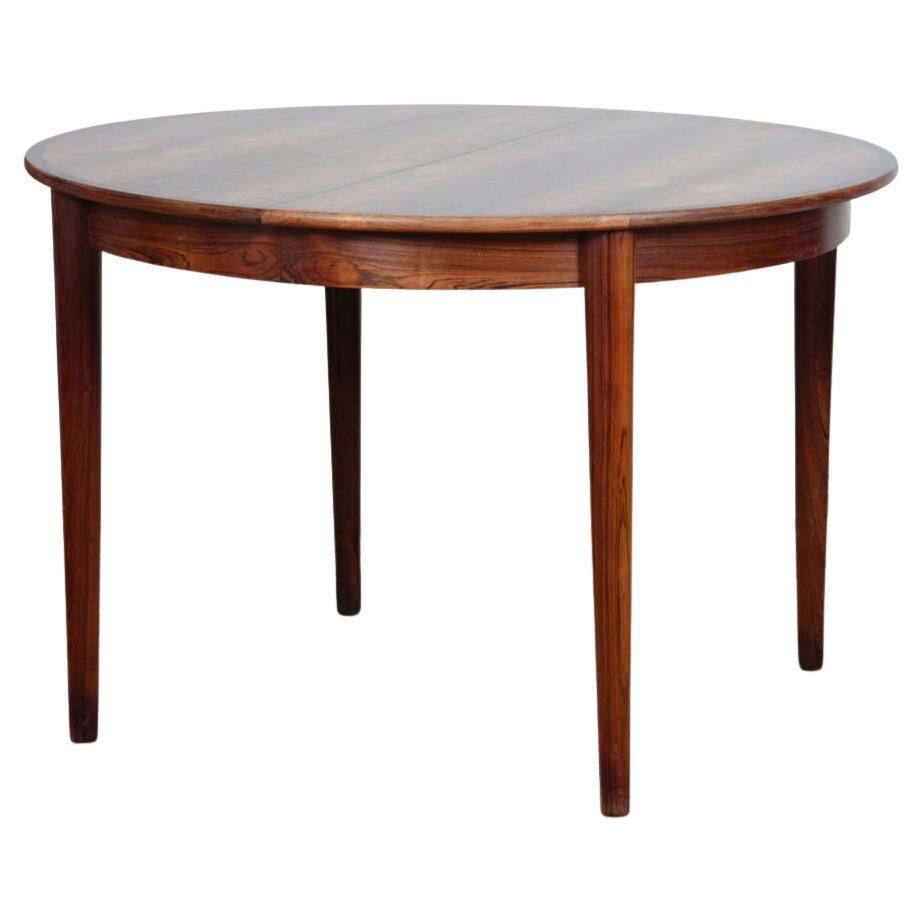 Round dining table in palissander by Johannes Andersen, 1960s