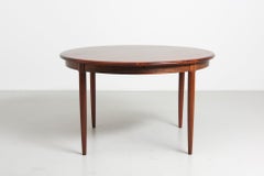 Round Dining Table in Rosewood by Niels Otto Møller, 1960