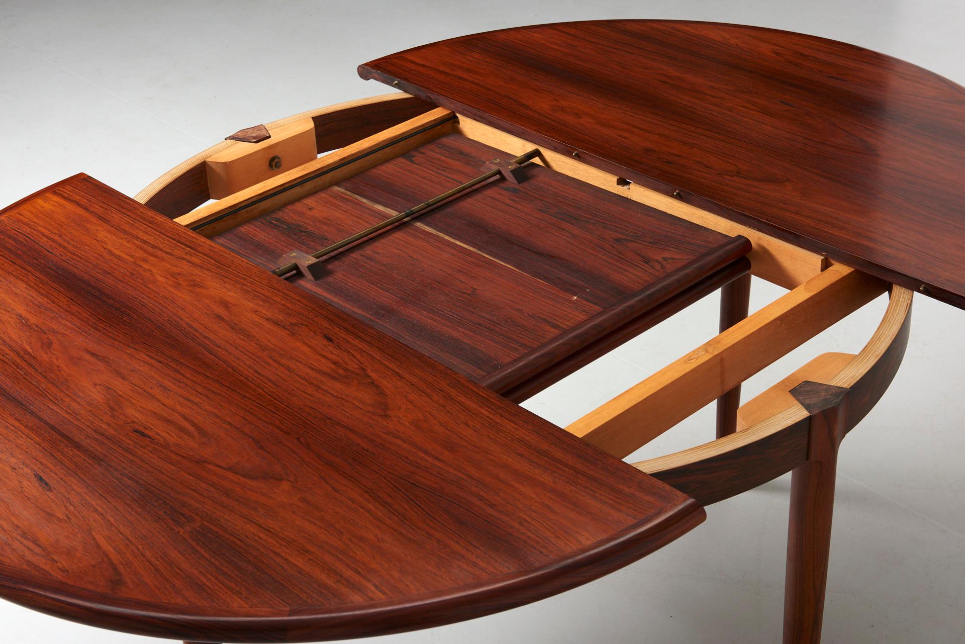 Round Dining Table in Rosewood by Niels Otto Møller, 1960 2