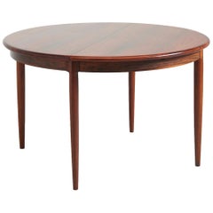 Round Dining Table in Rosewood by Niels Otto Møller, 1960