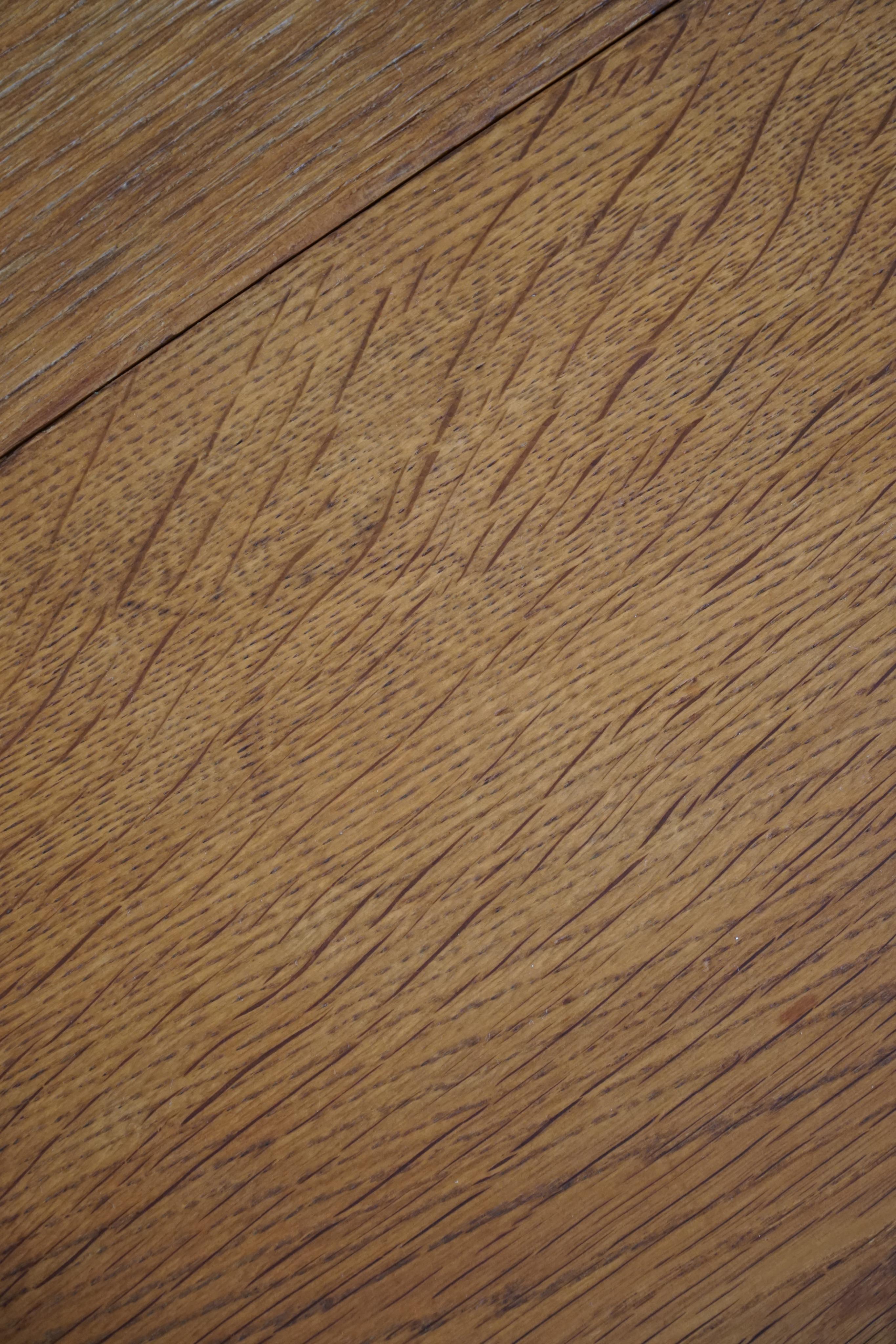 Round Dining Table in Solid Oak with Two Extensions, Danish Mid-Century, 1960s 11