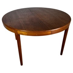 Round dining table in teak, Denmark 1960s