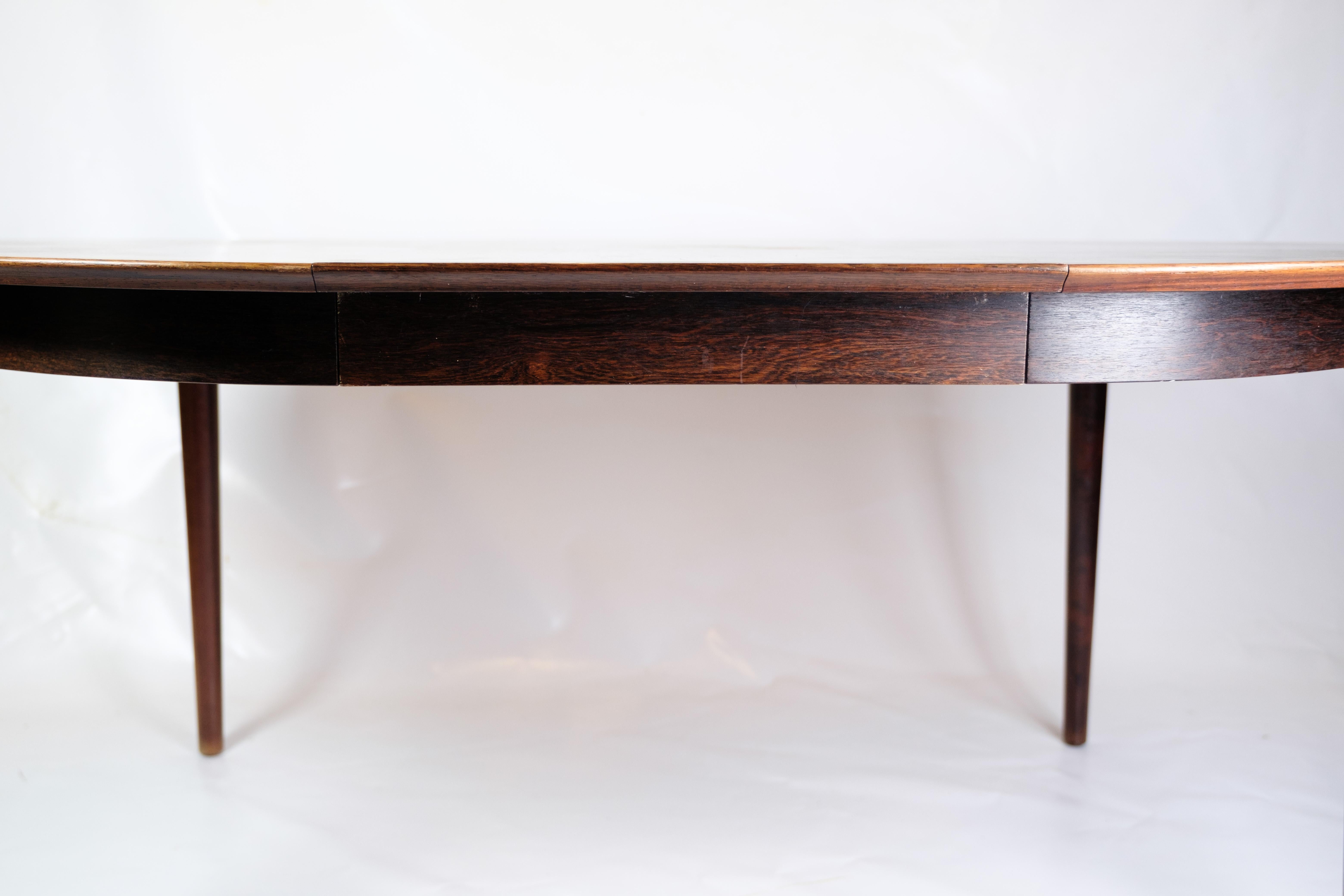 Round Dining Table Made In Rosewood By Arne Vodder From 1960s For Sale 4