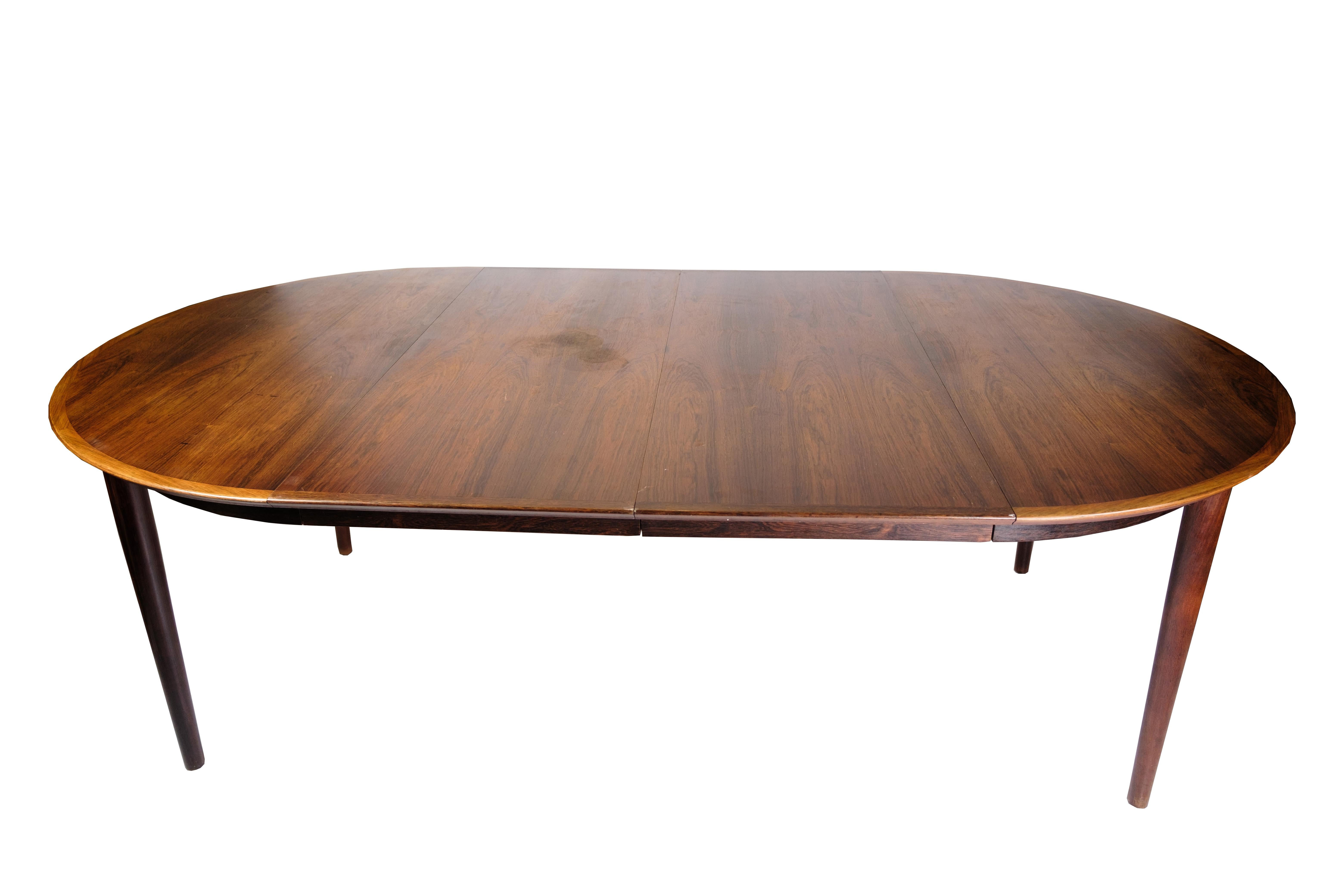 Round Dining Table Made In Rosewood By Arne Vodder From 1960s For Sale 6