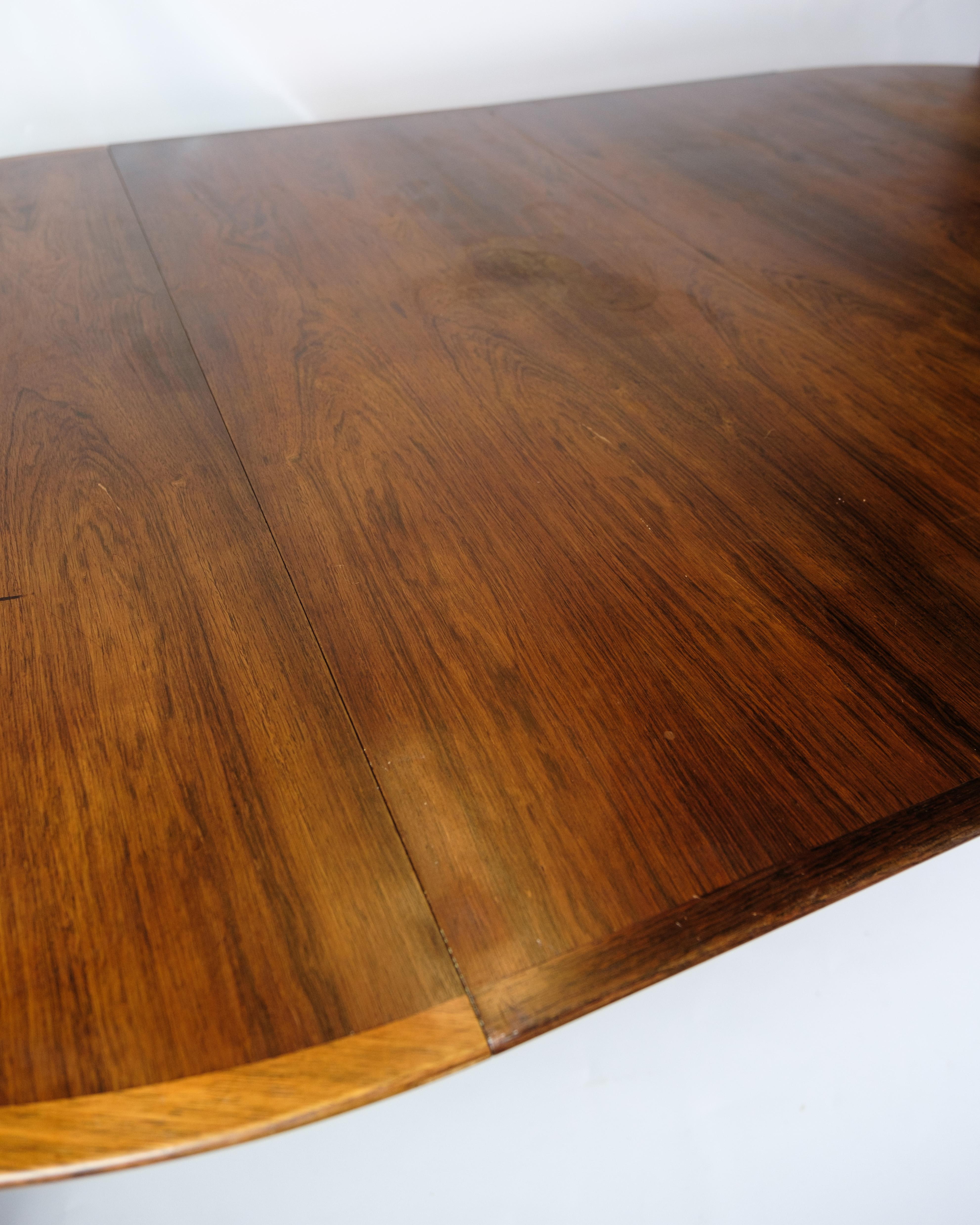 Round Dining Table Made In Rosewood By Arne Vodder From 1960s For Sale 8