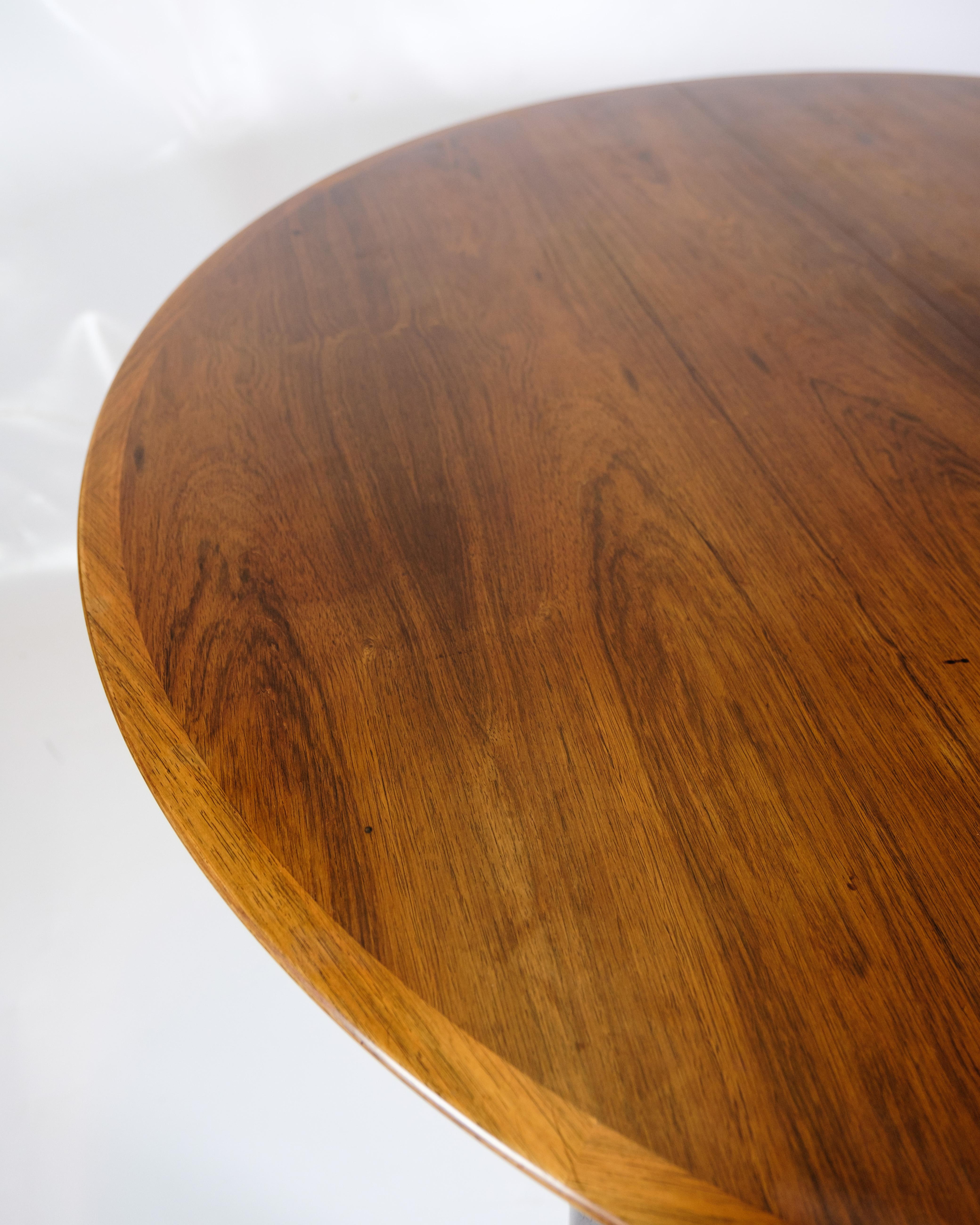 Round Dining Table Made In Rosewood By Arne Vodder From 1960s In Good Condition For Sale In Lejre, DK