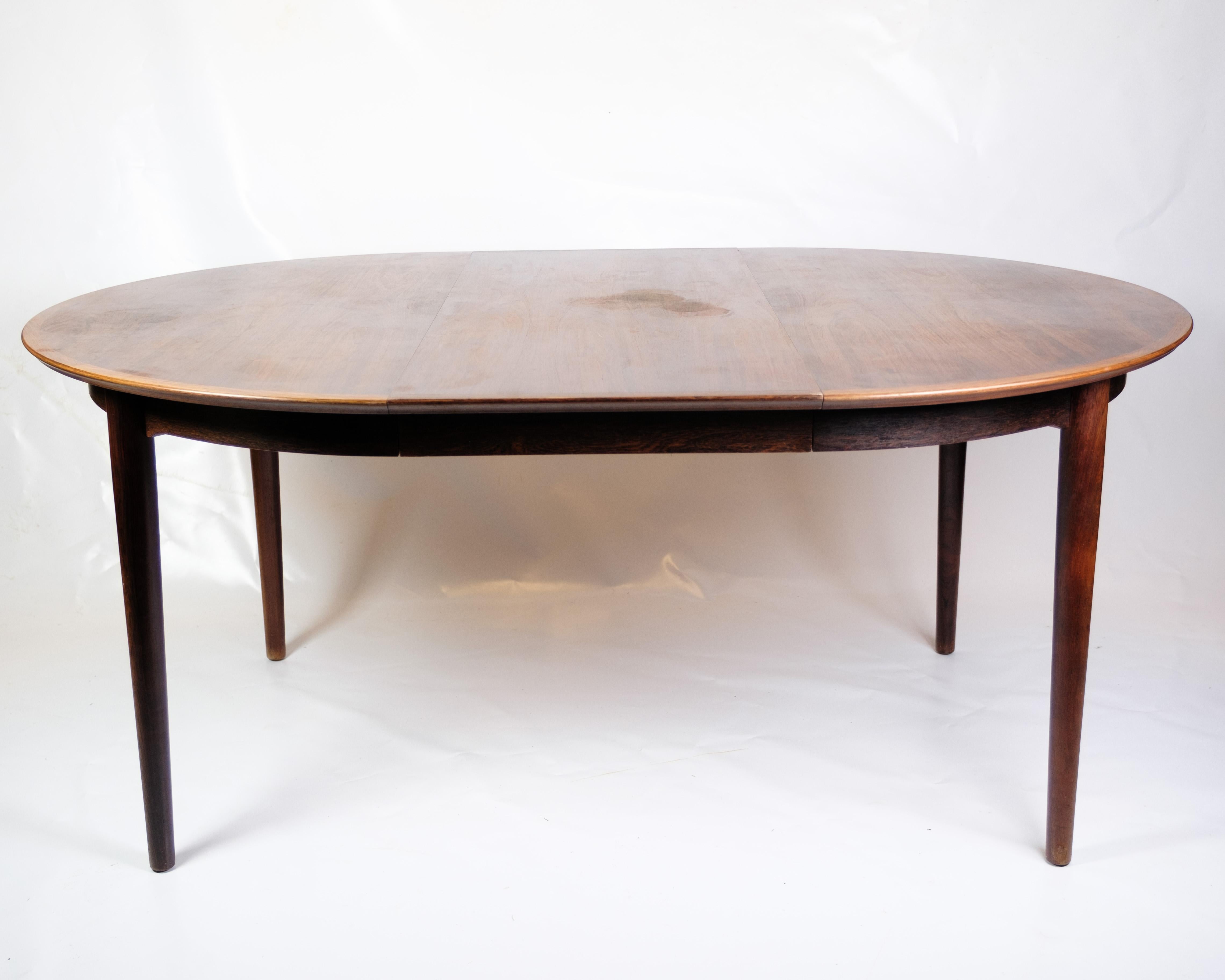 Round Dining Table Made In Rosewood By Arne Vodder From 1960s For Sale 1