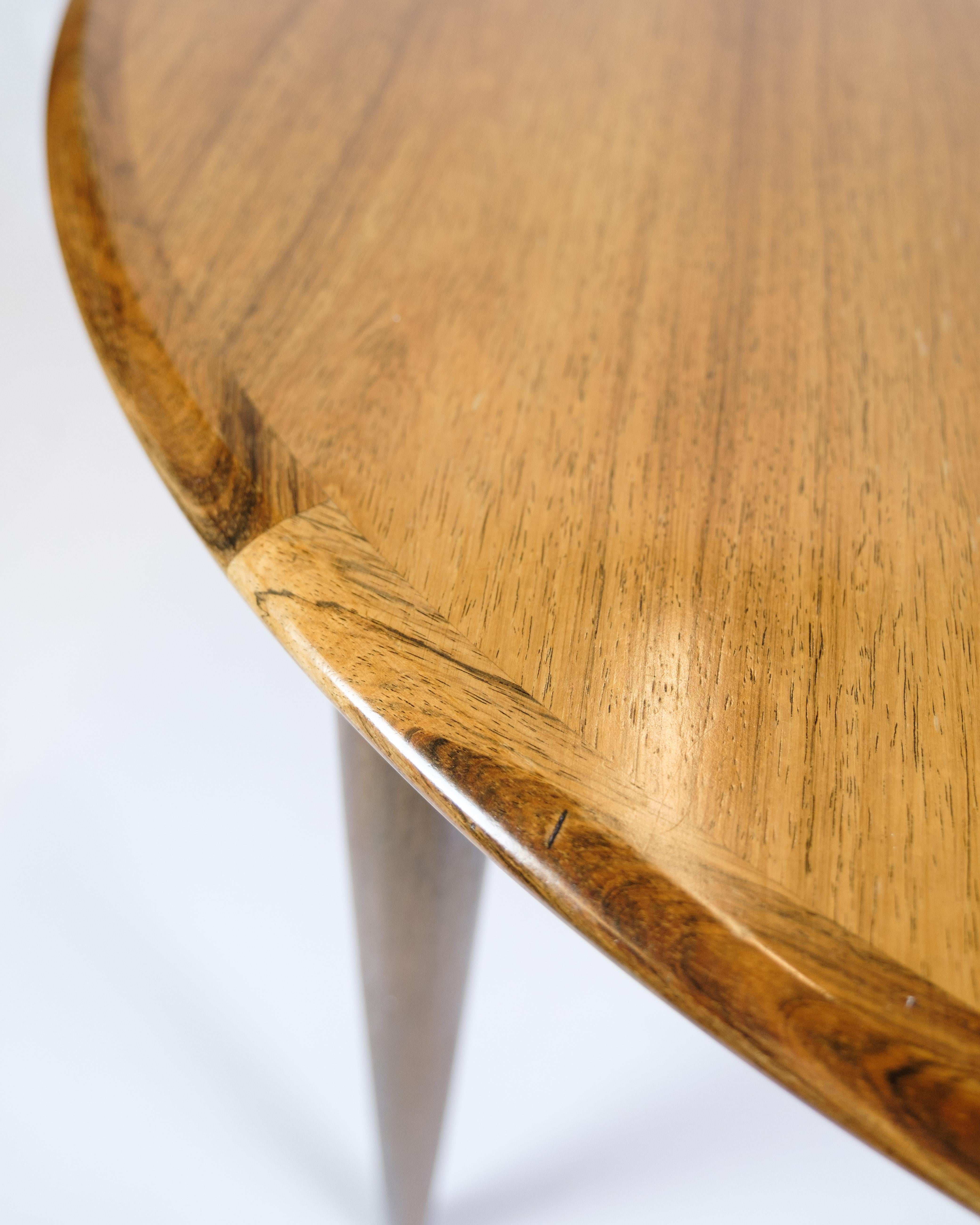 Round Dining Table Made In Rosewood By Arne Vodder From 1960s For Sale 1