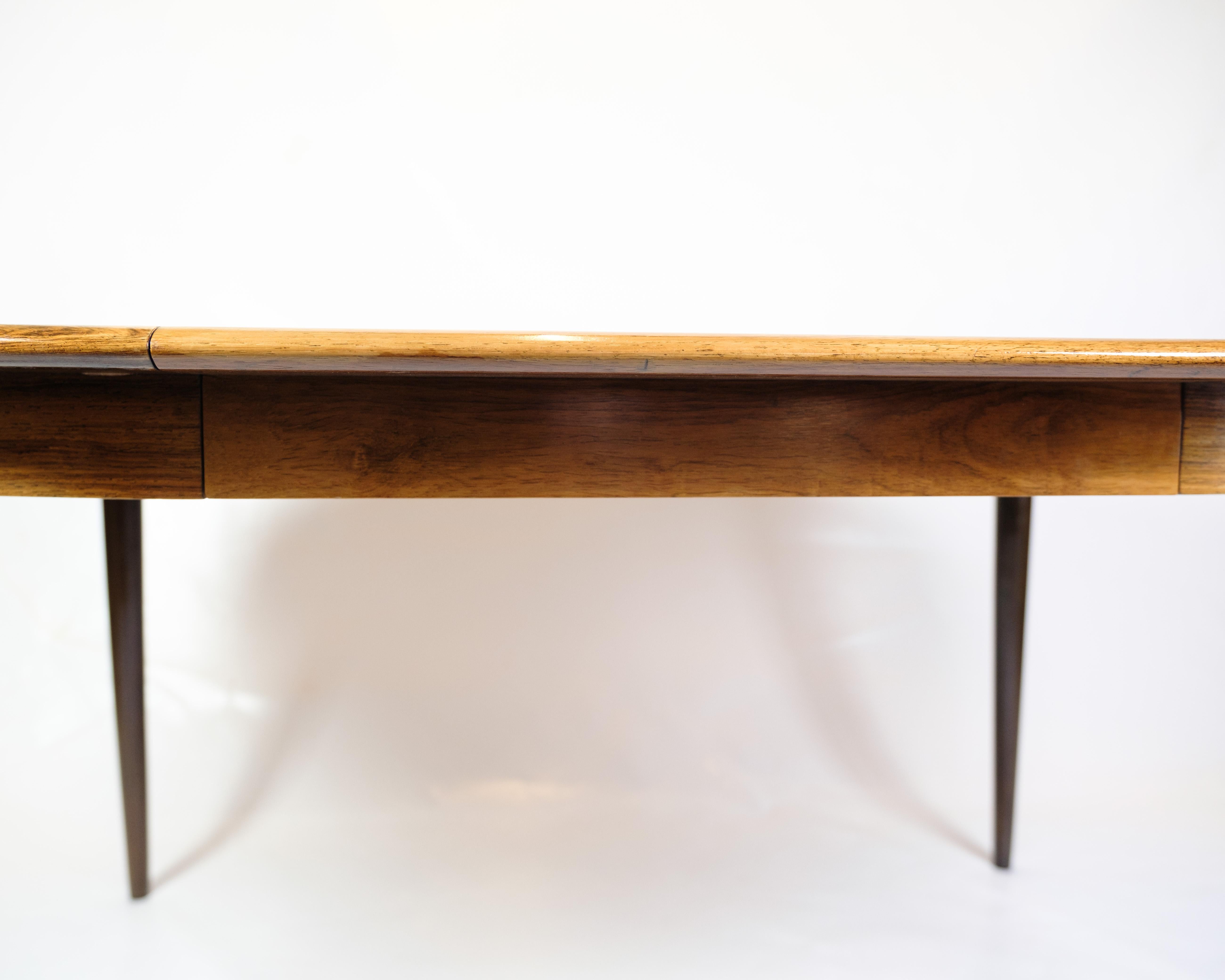 Round Dining Table Made In Rosewood By Arne Vodder From 1960s For Sale 3