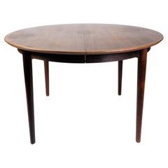 Vintage Round Dining Table Made In Rosewood By Arne Vodder From 1960s