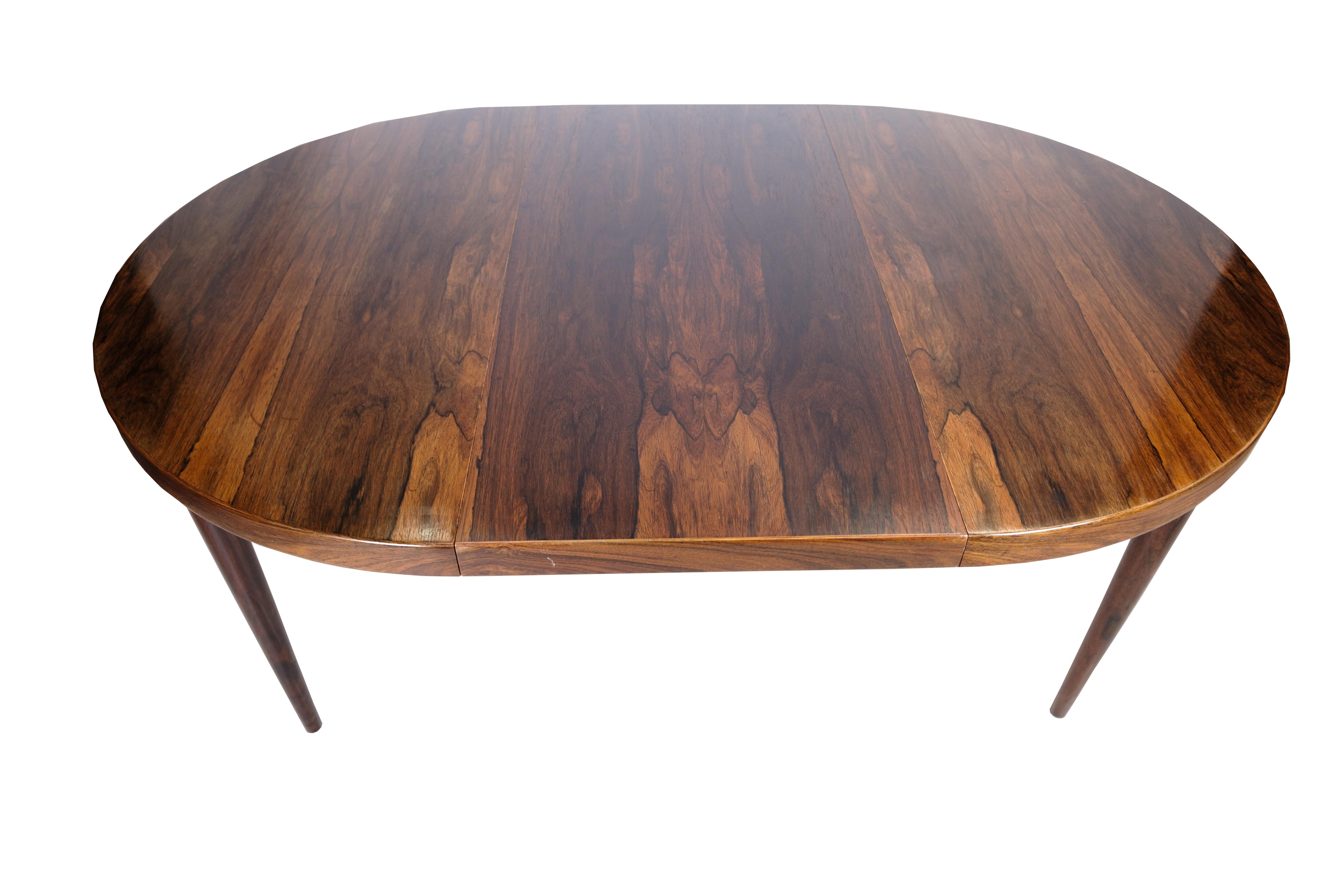 Round Dining Table, Rosewood, Omann Junior, Danish Design, 1960 For Sale 4