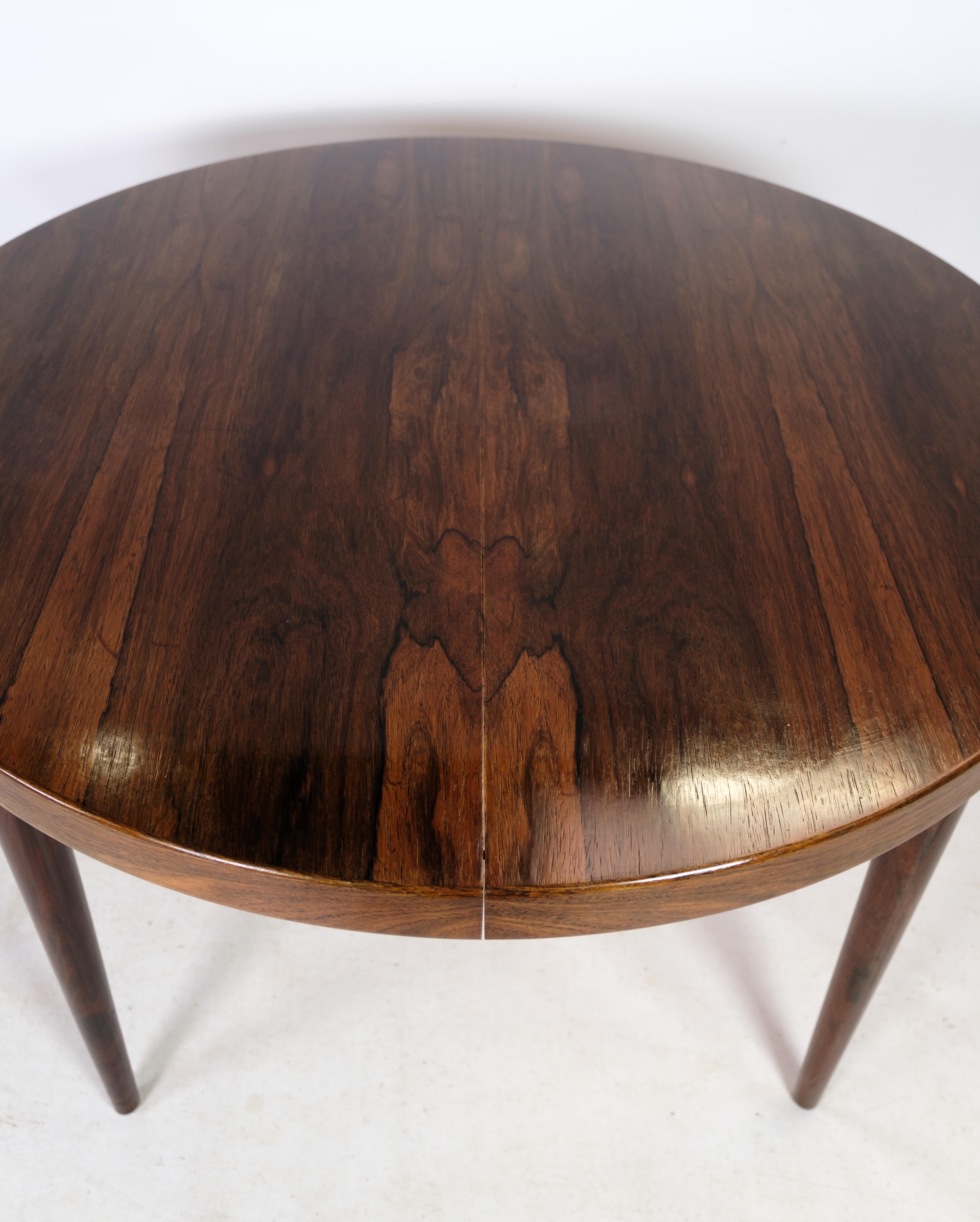 Milieu du XXe siècle Round Dining Table, Rosewood, Omann Junior, Danish Design, 1960 en vente
