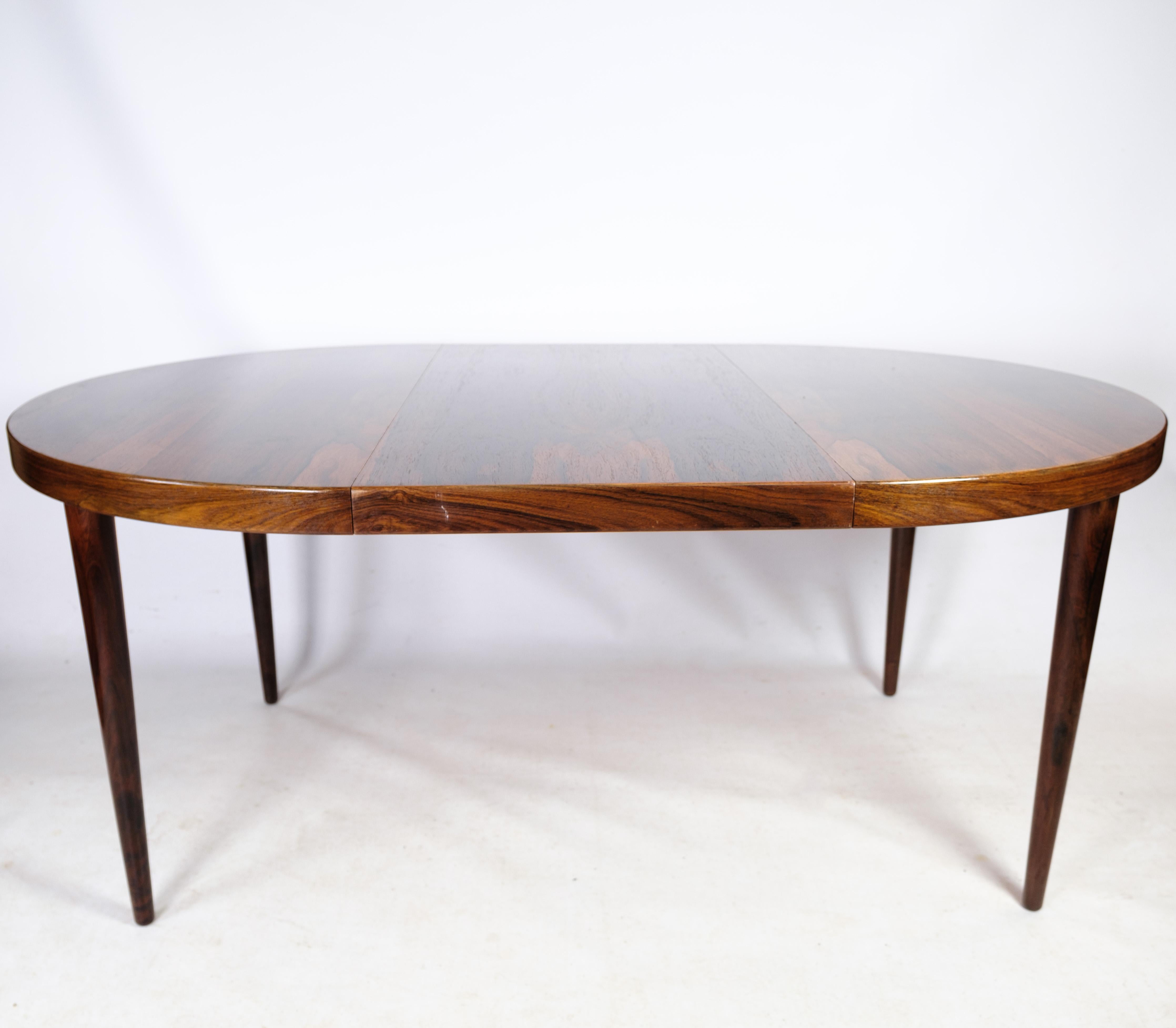 Round Dining Table, Rosewood, Omann Junior, Danish Design, 1960 For Sale 3
