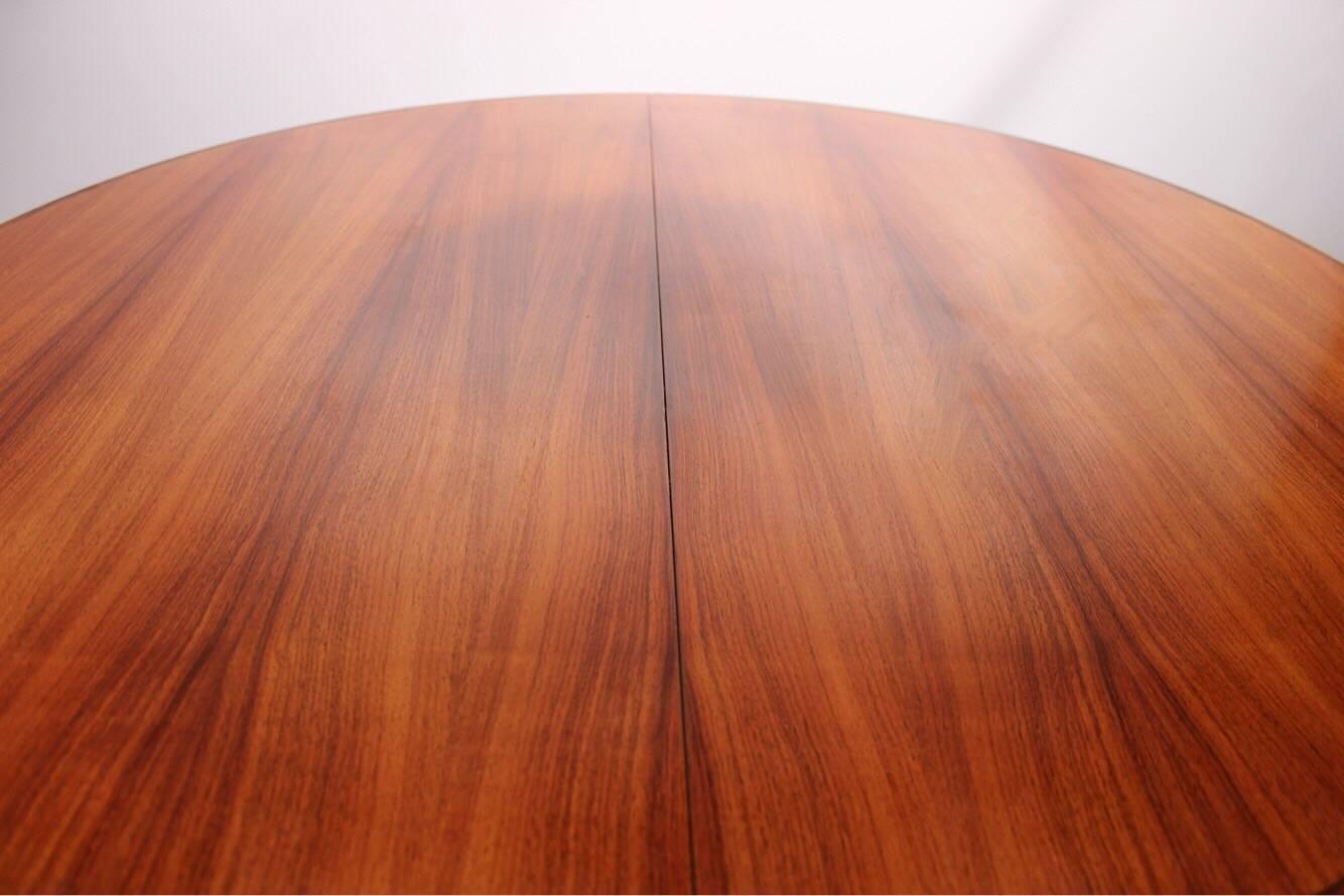 Danish Round Dining Table, Rosewood, Vejle Furniture Factory, 1960s