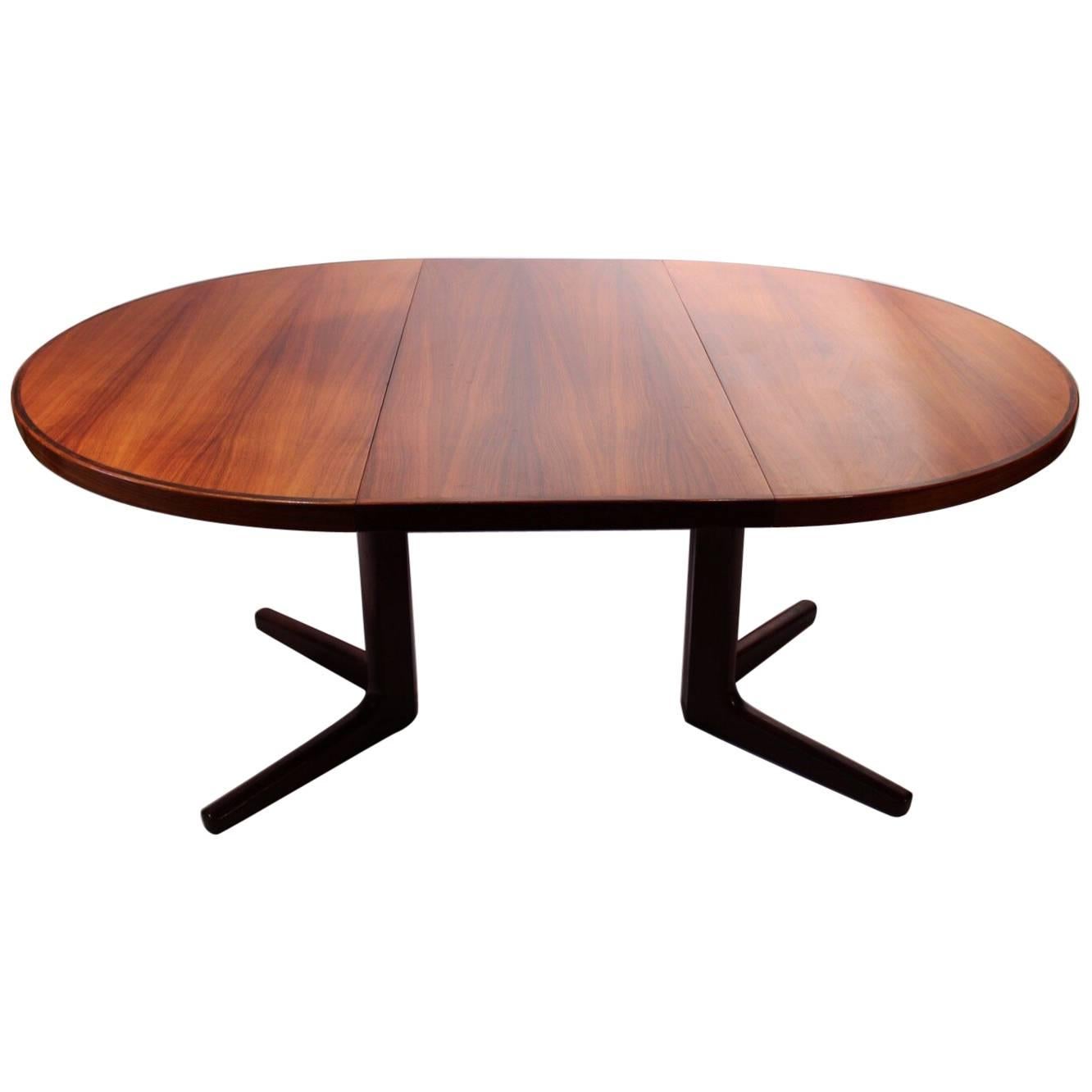 Round Dining Table, Rosewood, Vejle Furniture Factory, 1960s