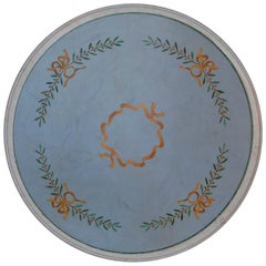 Dining Table Round Marble Top and Wooden base Handmade in Italy by Cupioli