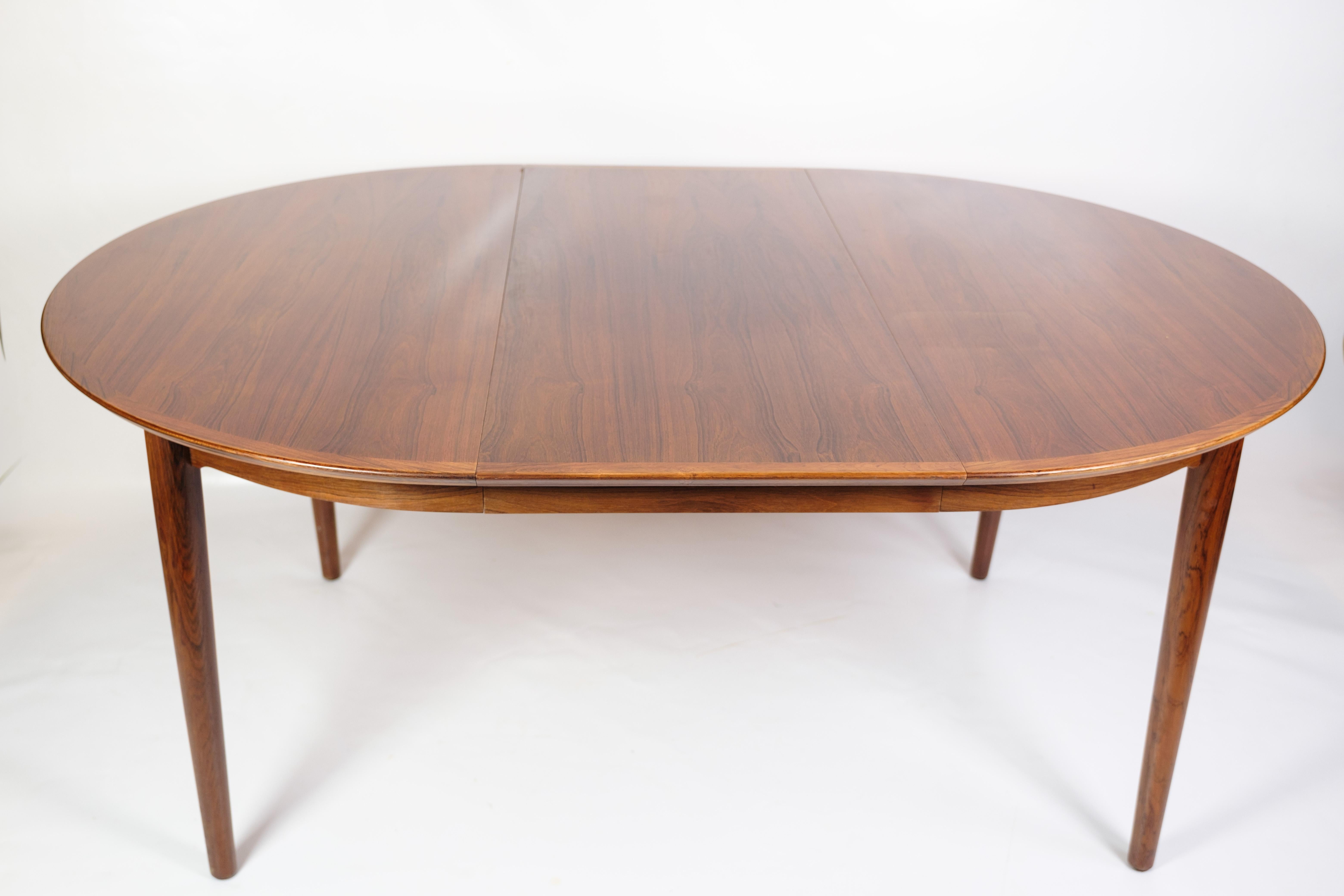 Round Dining Table  Made In rosewood By Arne Vodder From 1960s 6