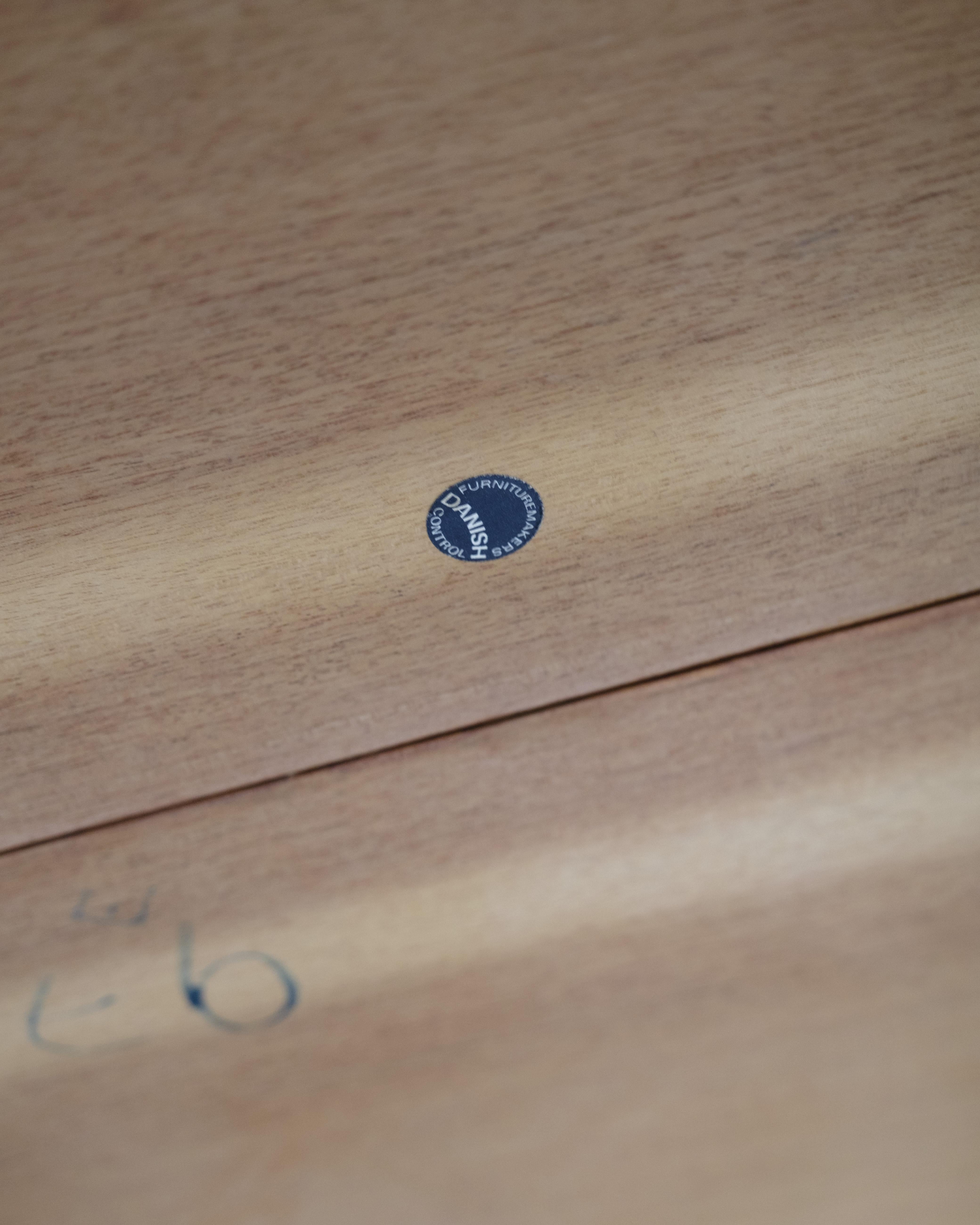 Tavolo da pranzo rotondo con allunghe in teak, design danese degli anni '60 in vendita 2