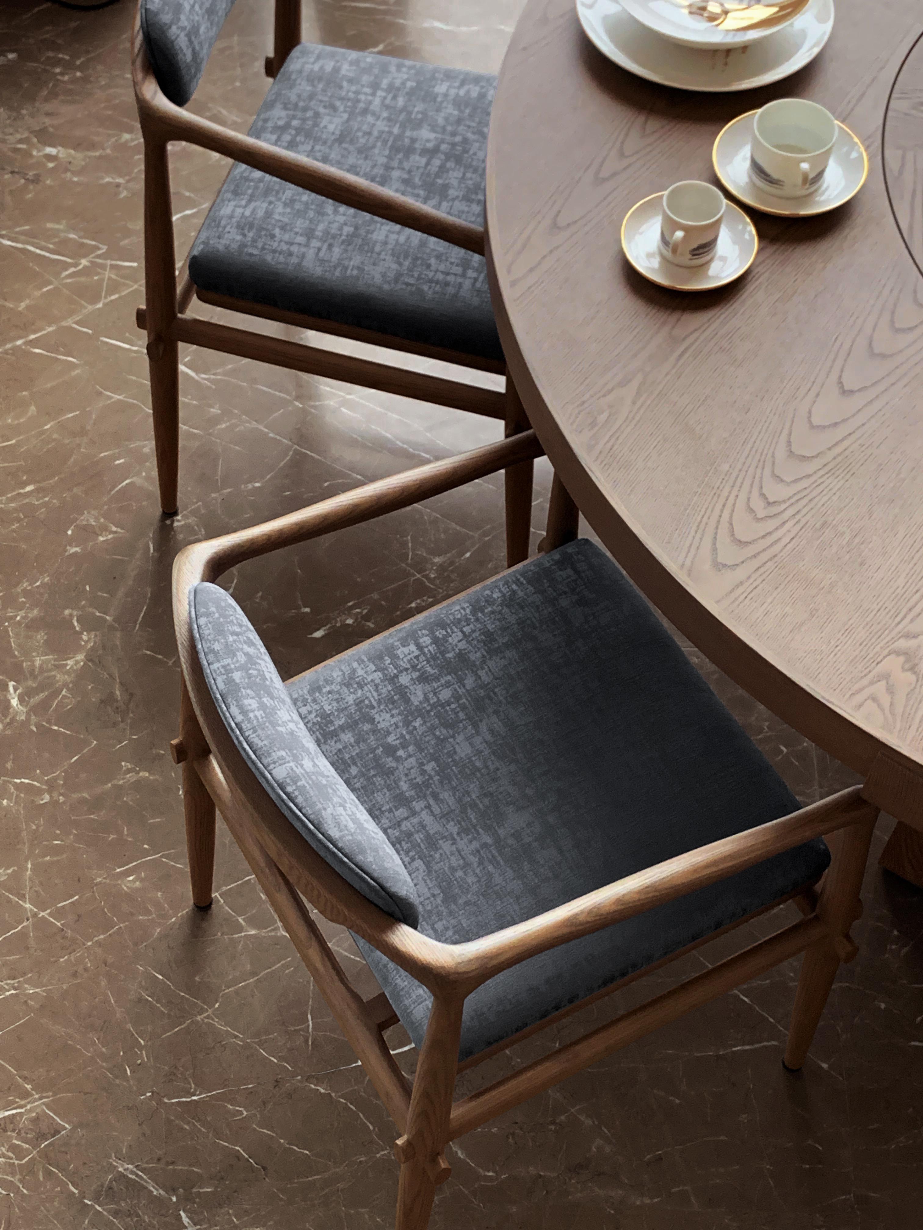 Chinese Round Dining Table With Lazy Susan 160cm Interlock By André Fu Living For Sale