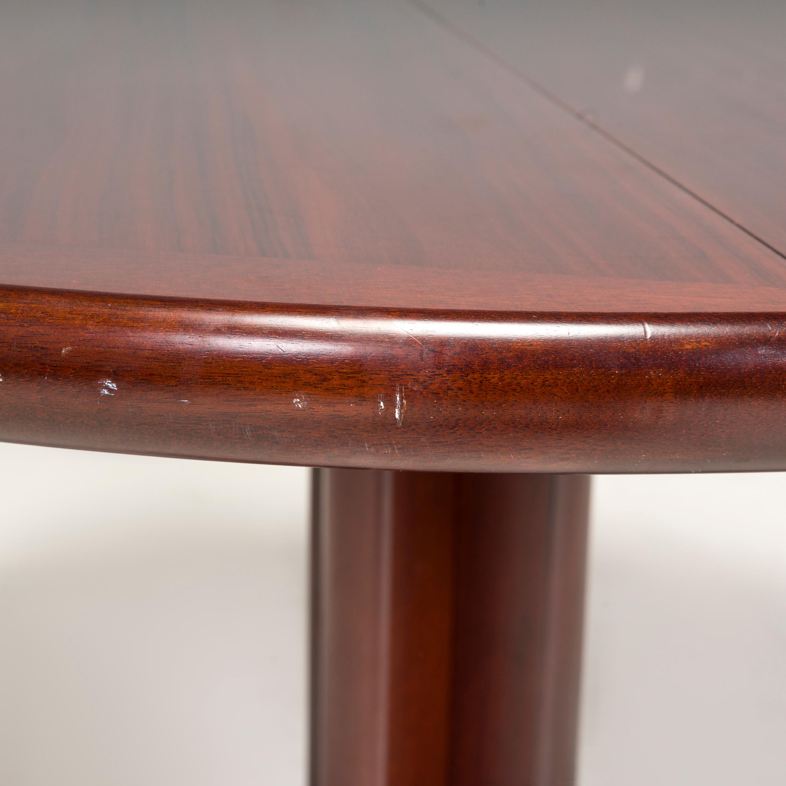 Round Double Extendable Rosewood Dining Table, 1960s For Sale 3