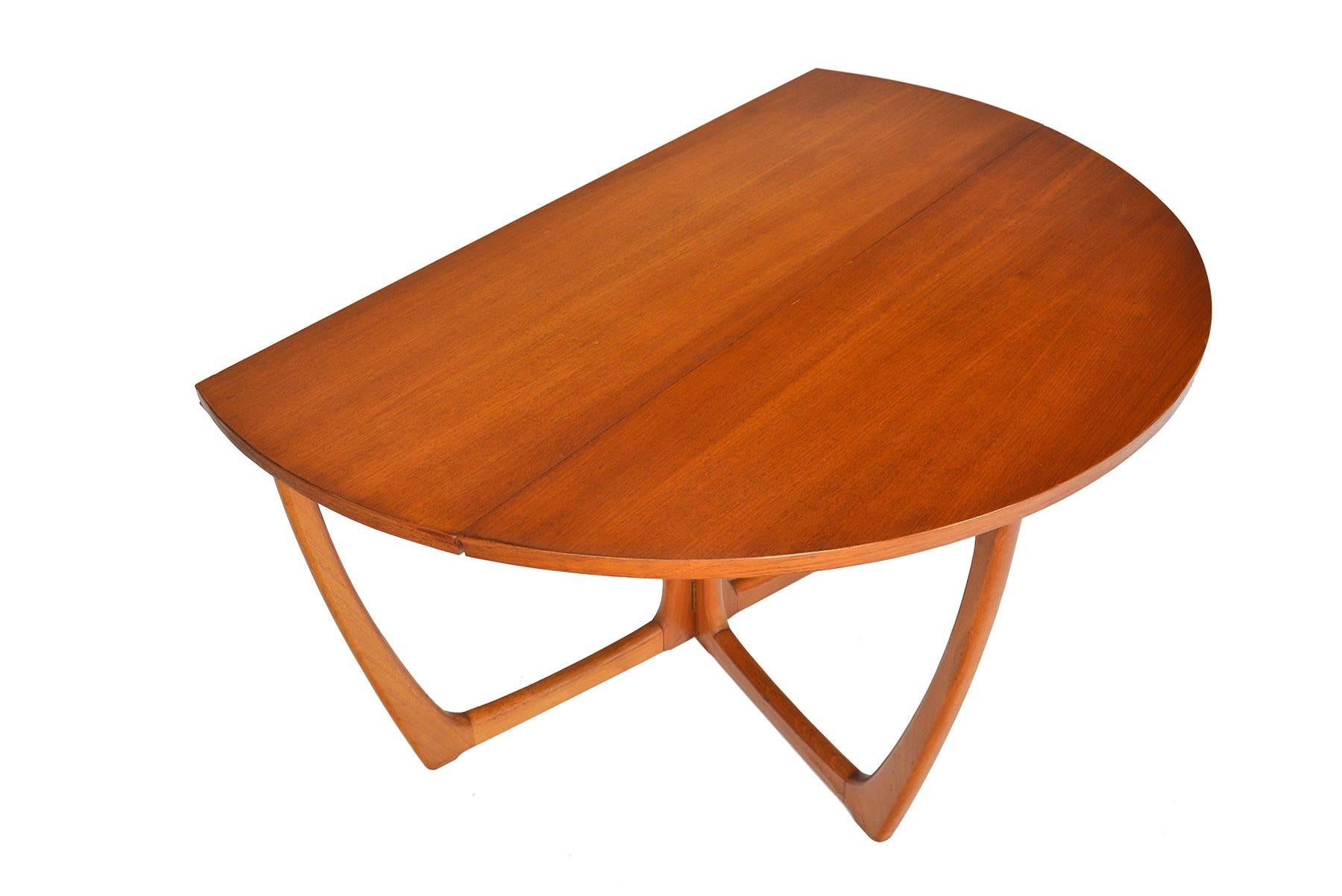 round drop leaf dining table