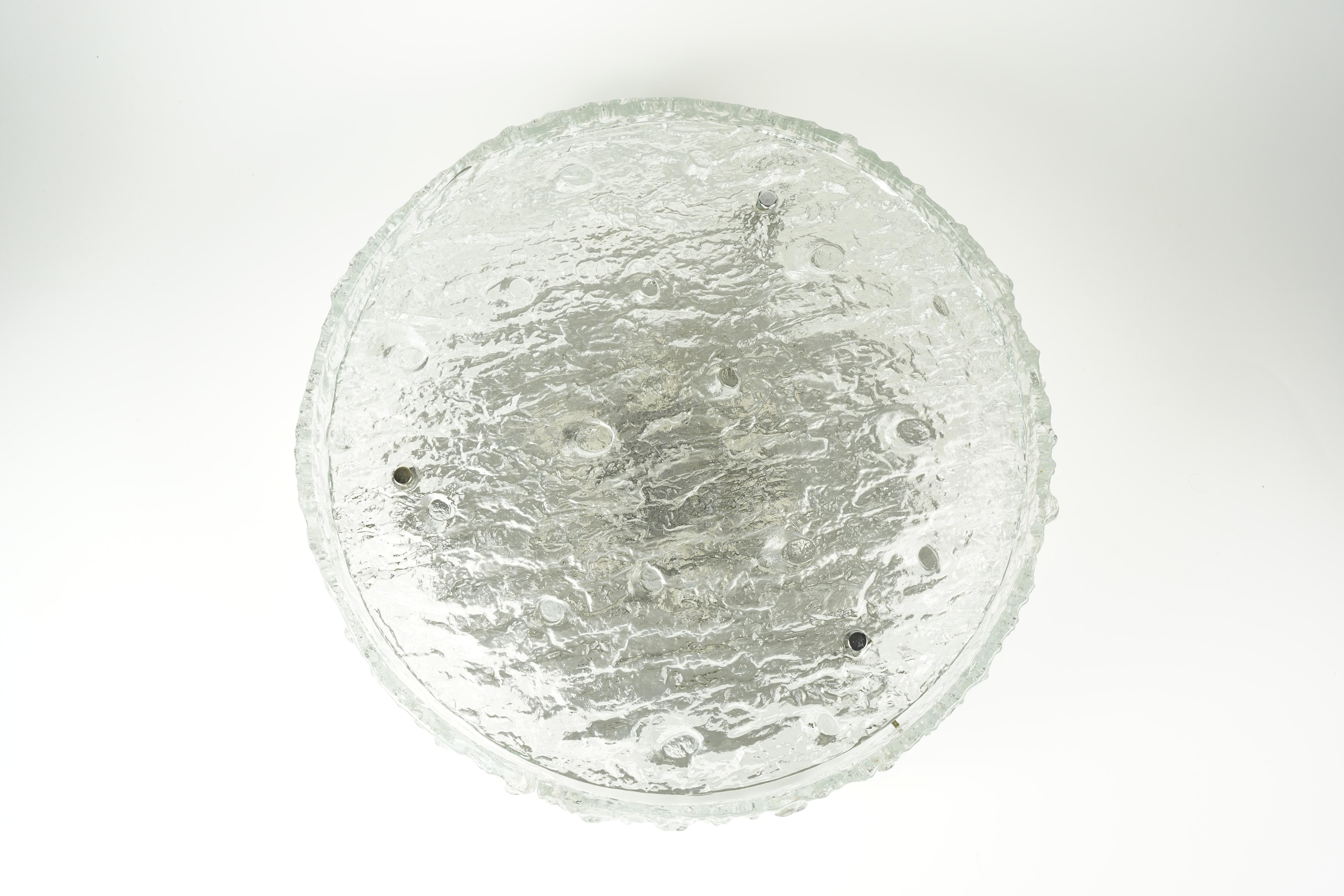 Empotrable de cristal redondo en forma de tambor Kaiser by Kaiser, Alemania, Años 60 Moderno de mediados de siglo en venta