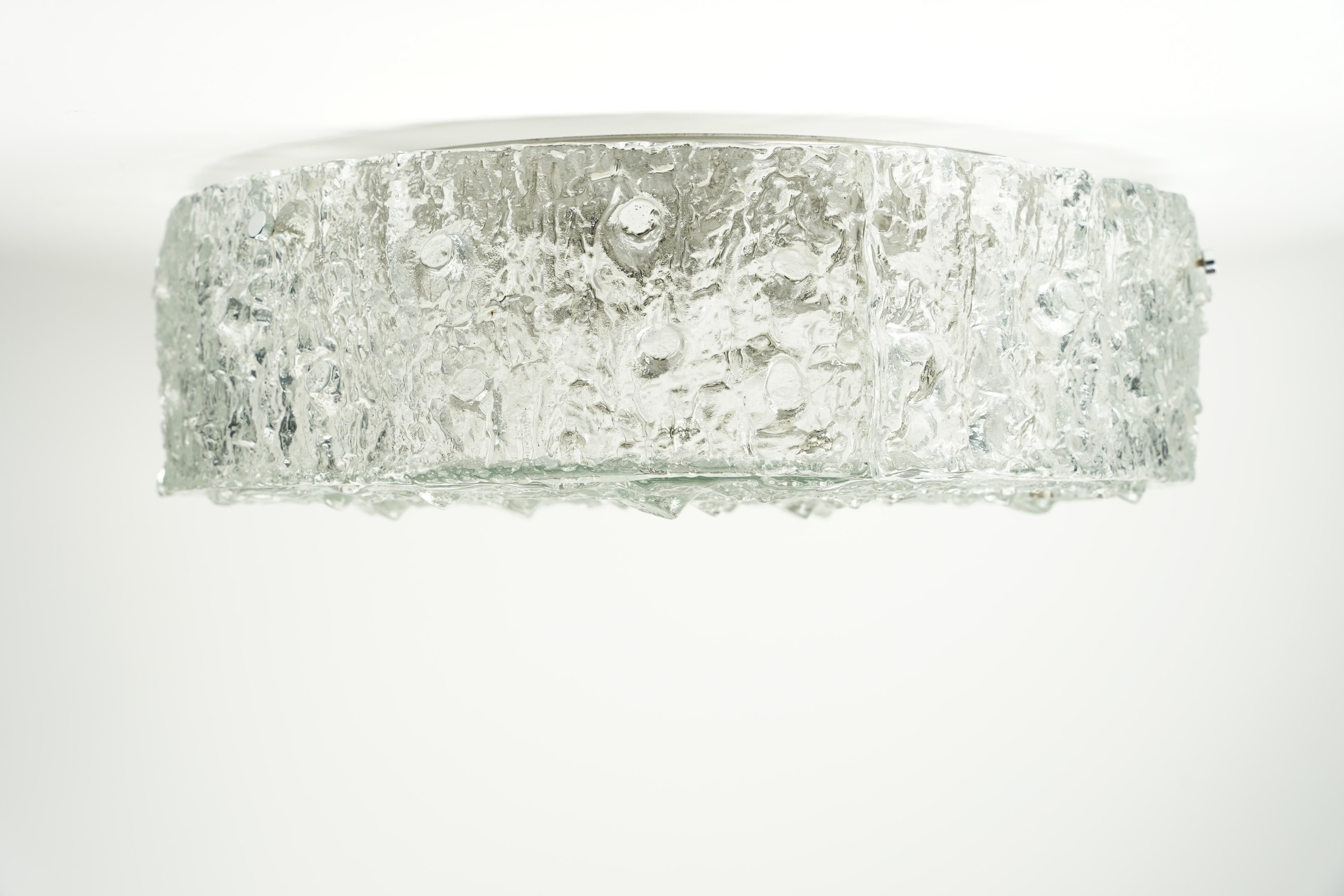 Empotrable de cristal redondo en forma de tambor Kaiser by Kaiser, Alemania, Años 60 siglo XX en venta