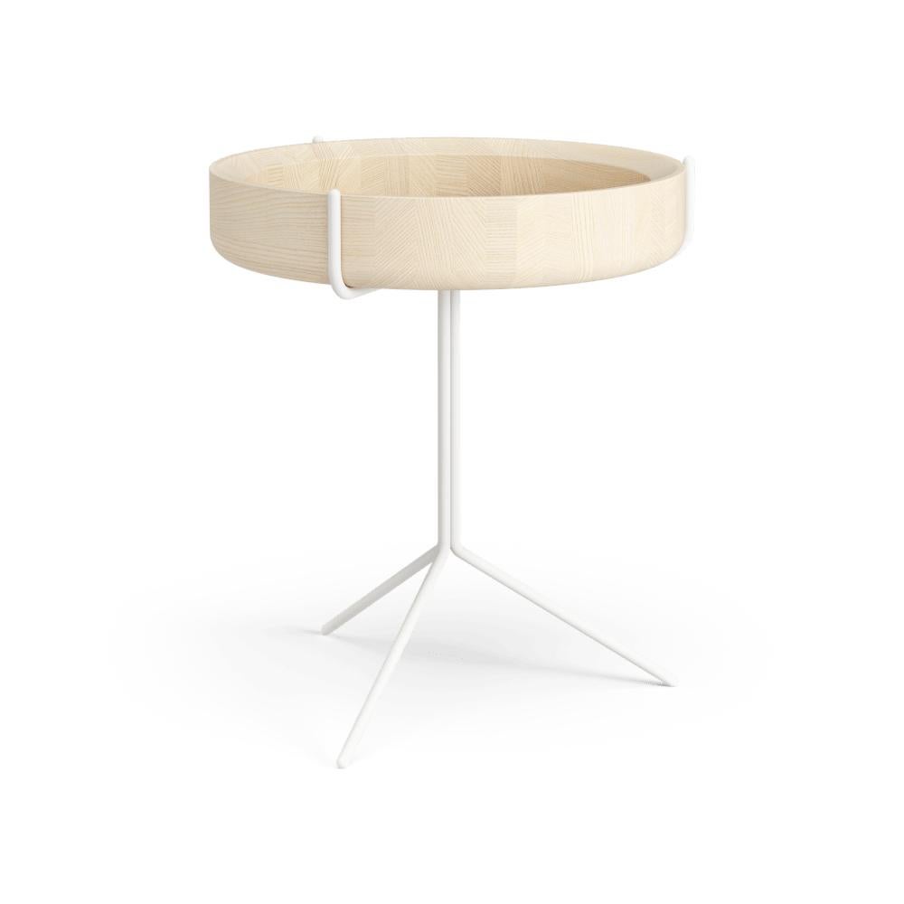 Table d'appoint ronde à plateau tambour Corinna Warm pour Swedese en frêne de 14 pouces, cadre noir en vente 5