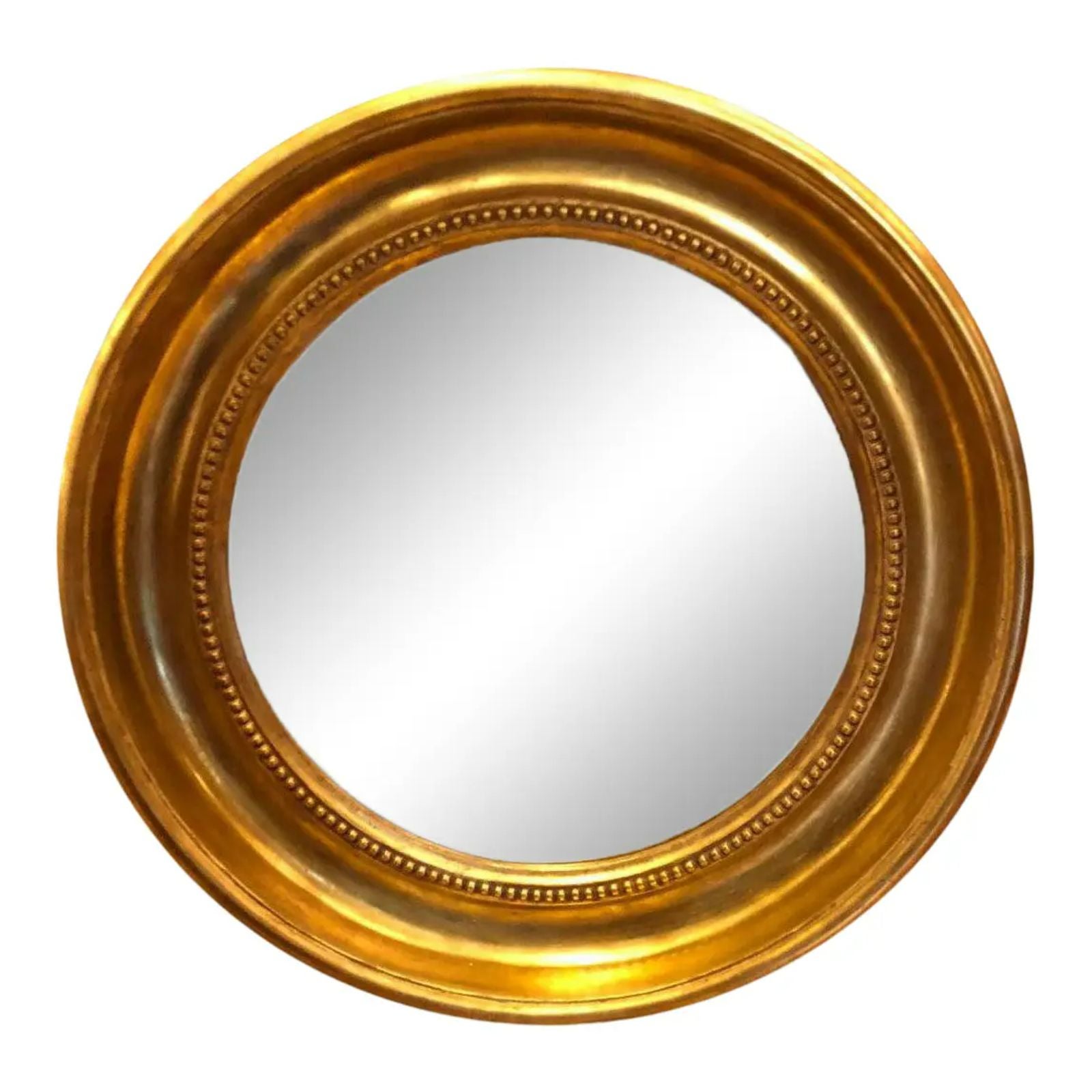Round Empire Style Gold Mirror by Randy Esada Designs, 2010s For Sale