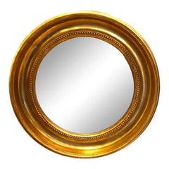 Antique Round Empire Style Gold Mirror by Randy Esada Designs, 2010s