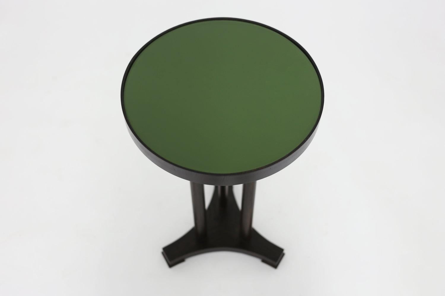 olive green end table