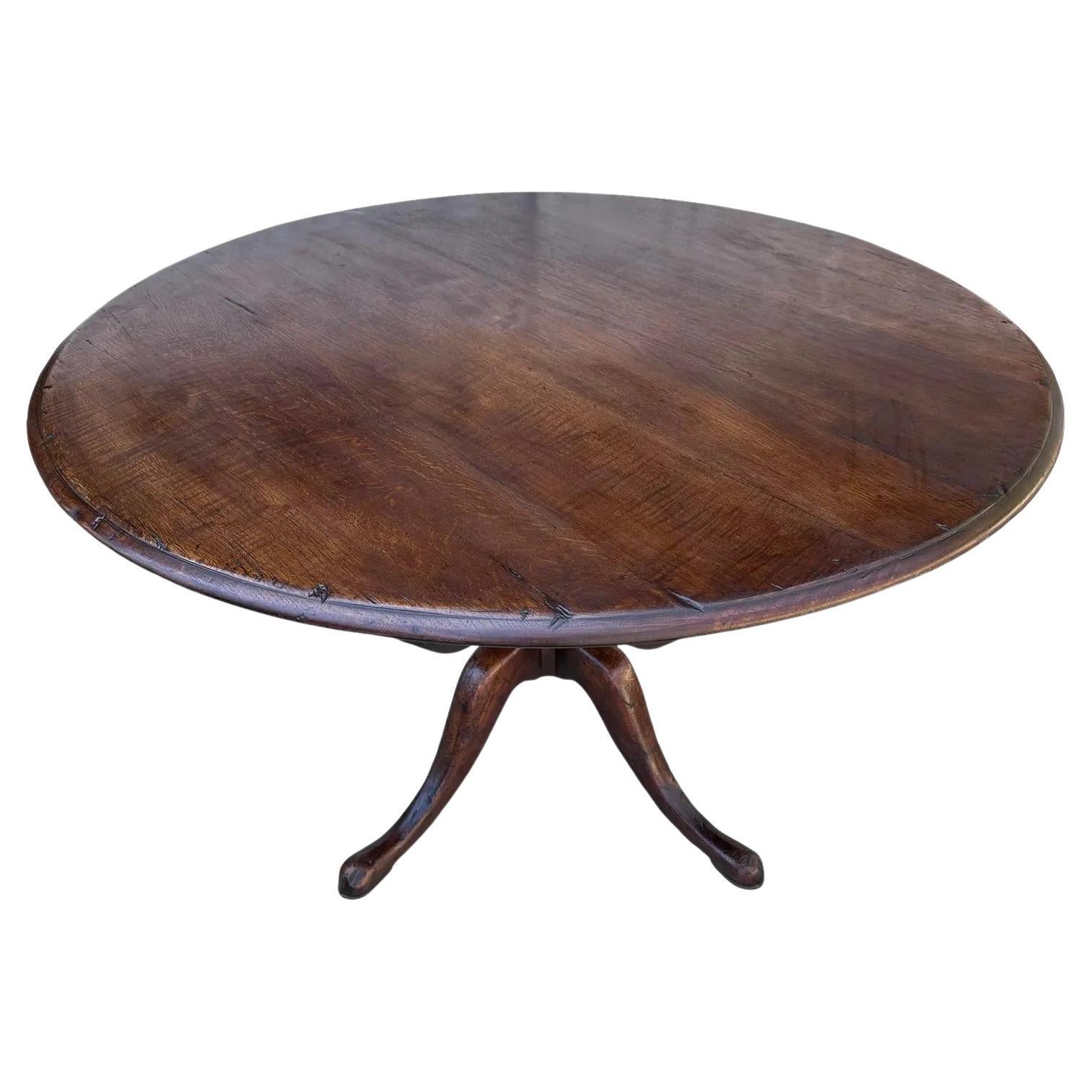 Round English Breakfast Table For Sale