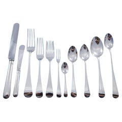 Cubiertos de plata de ley Round English by James Robinson Cena 126 piezas