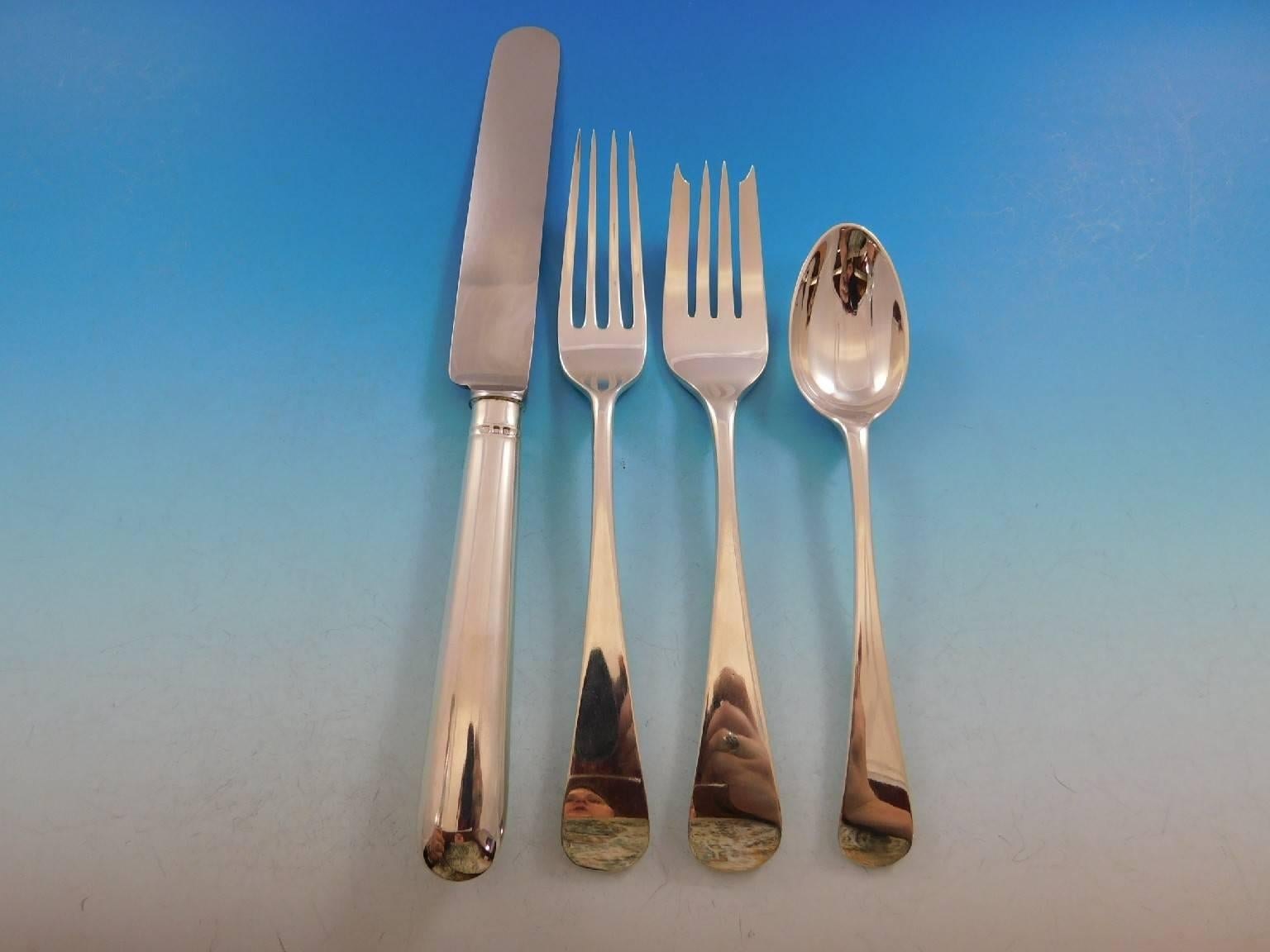 Rundes englisches Besteckset aus Sterlingsilber von James Robinson für das Abendessen 179 Teile im Zustand „Hervorragend“ in Big Bend, WI