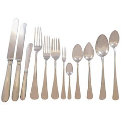 Round English by James Robinson Sterling Silver Flatware Set Dinner 179 Pcs