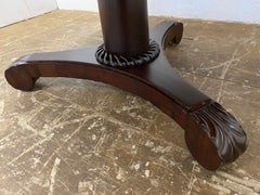 Round English Regency Pedestal Dining or Center Table