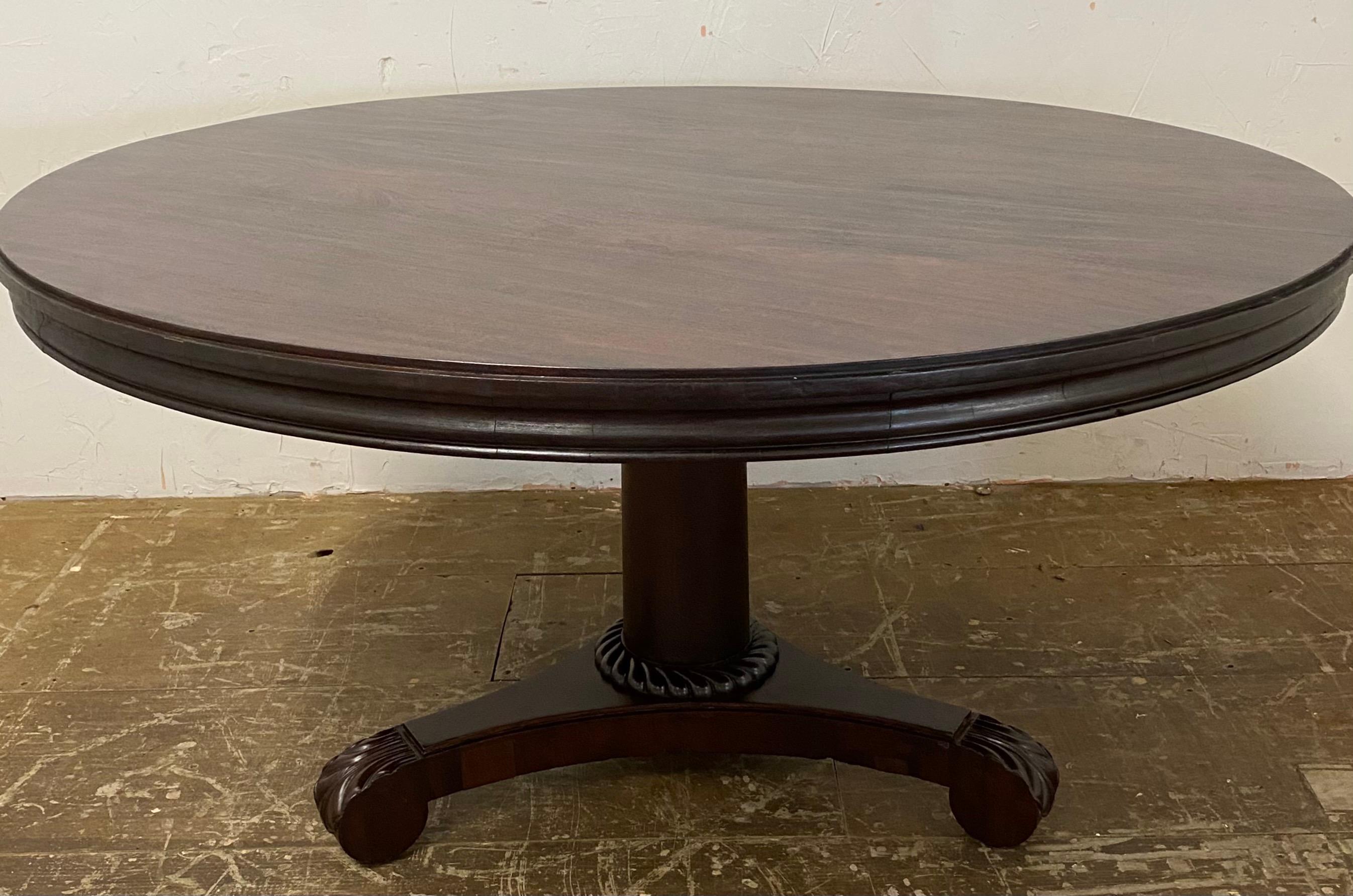 round wooden centre table