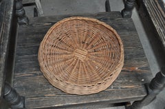 Round European Wicker Basket