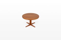 Round Extendable Teak Dining Table by Bramin, 1960s