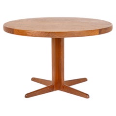 Round Extendable Teak Dining Table by Bramin, 1960s